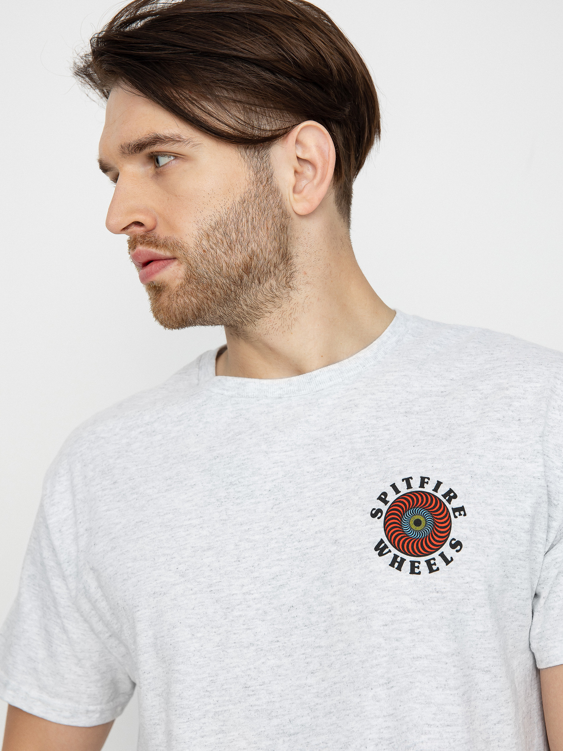 Tričko Spitfire Og Classic Fill (ash w/multi color prints)