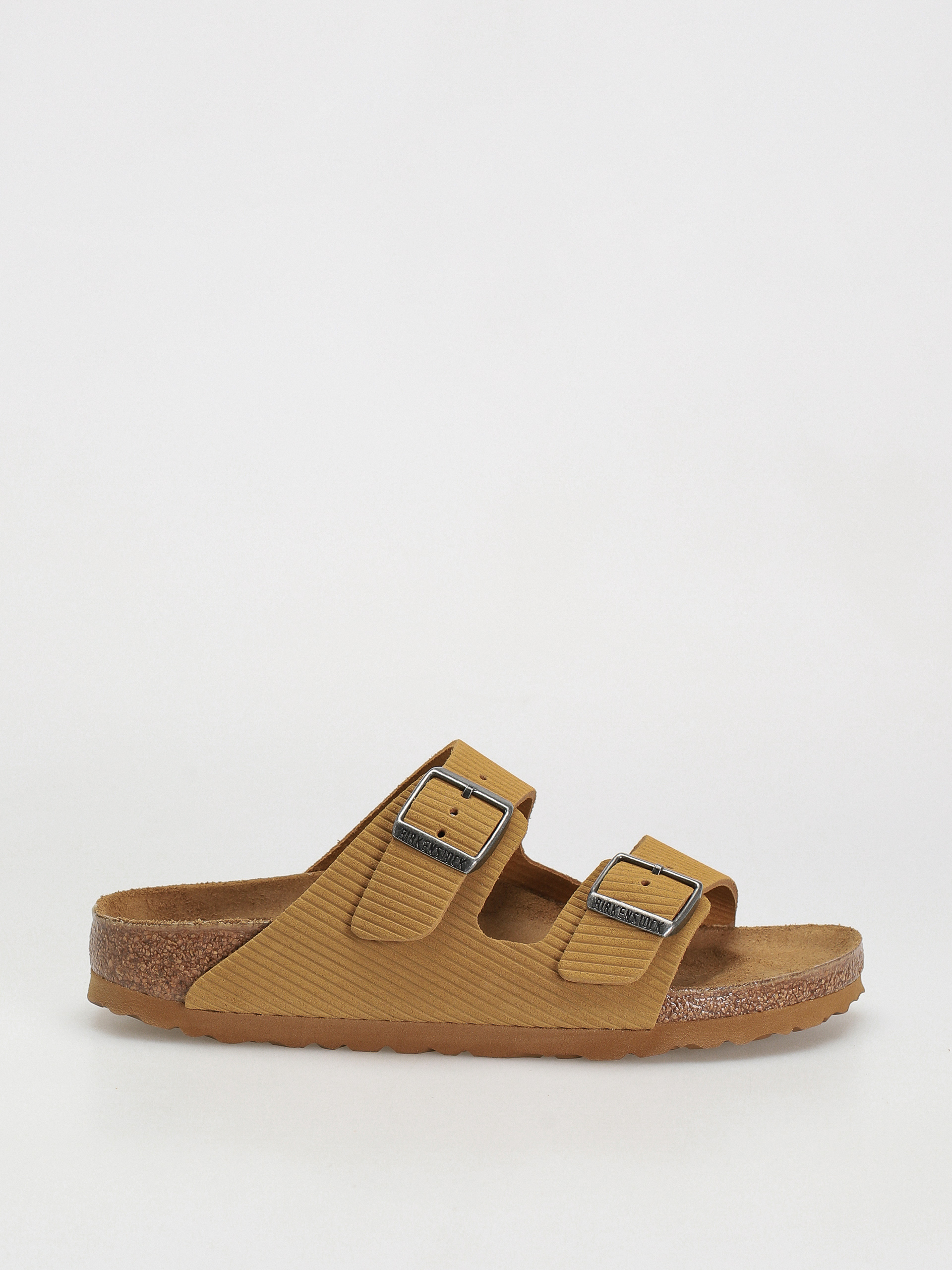 Plážovky Birkenstock Arizona Suede Embossed Narrow Wmn (corduroy cork brown)