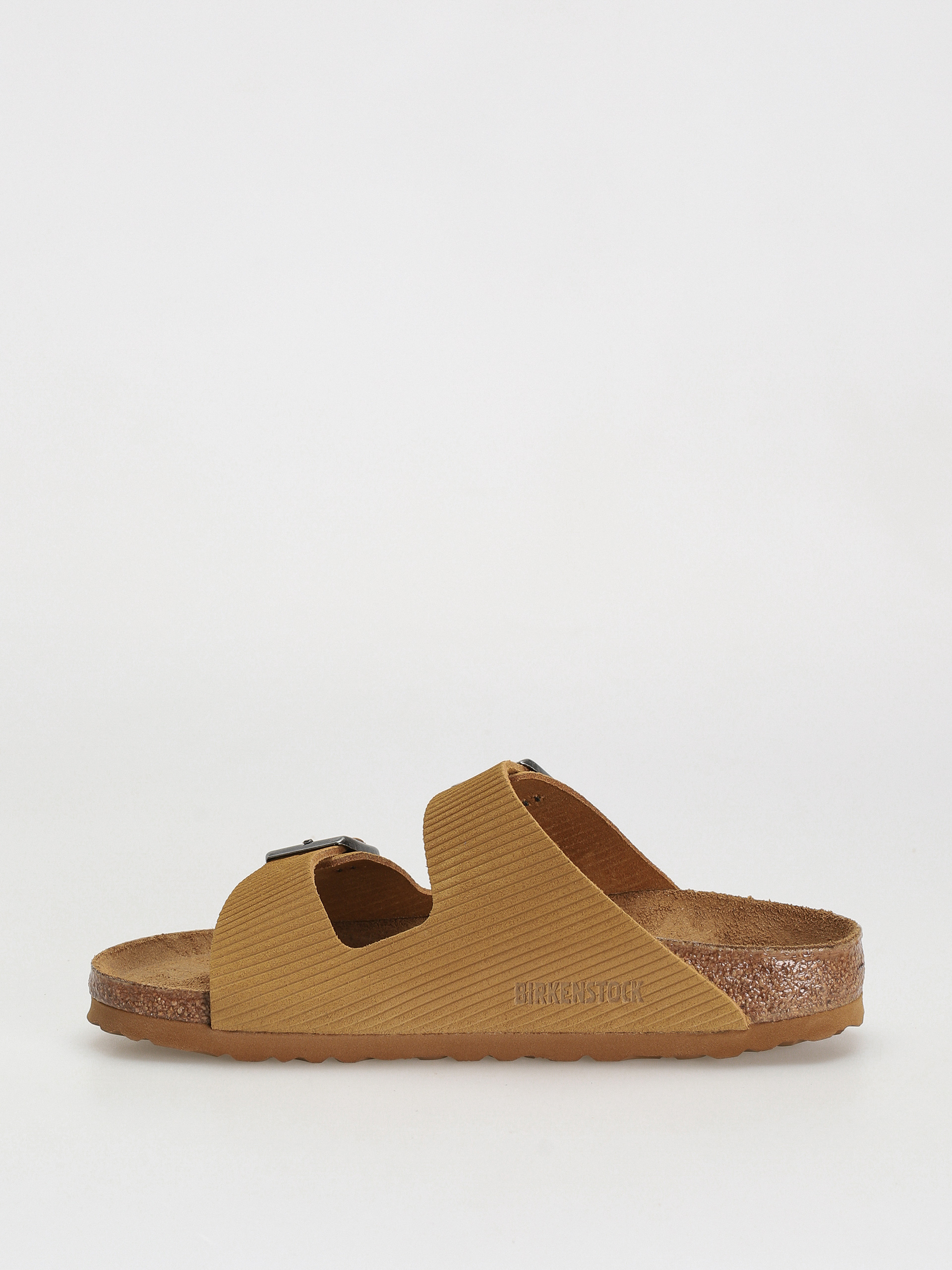 Plážovky Birkenstock Arizona Suede Embossed Narrow Wmn (corduroy cork brown)