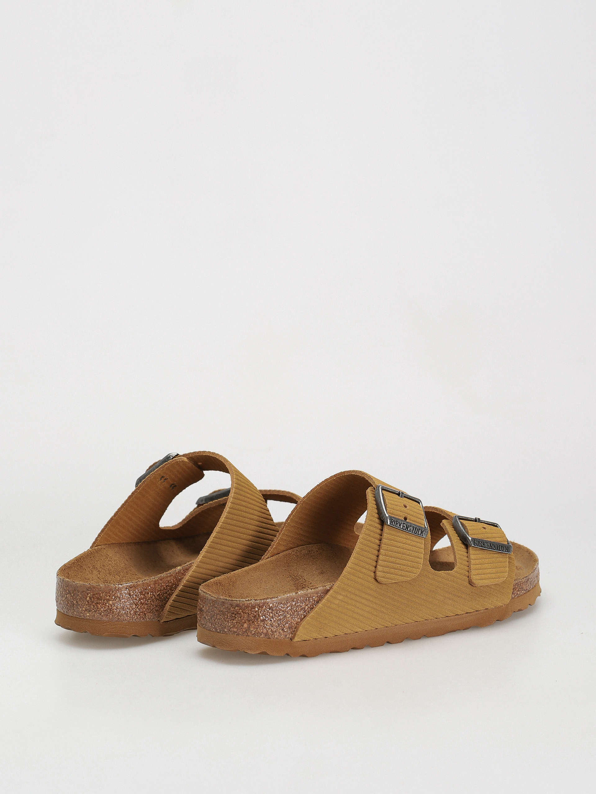 Plážovky Birkenstock Arizona Suede Embossed Narrow Wmn (corduroy cork brown)