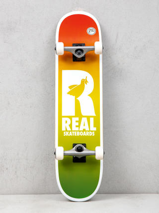 Skateboard Real Be Free Fade (orange/yellow/green)