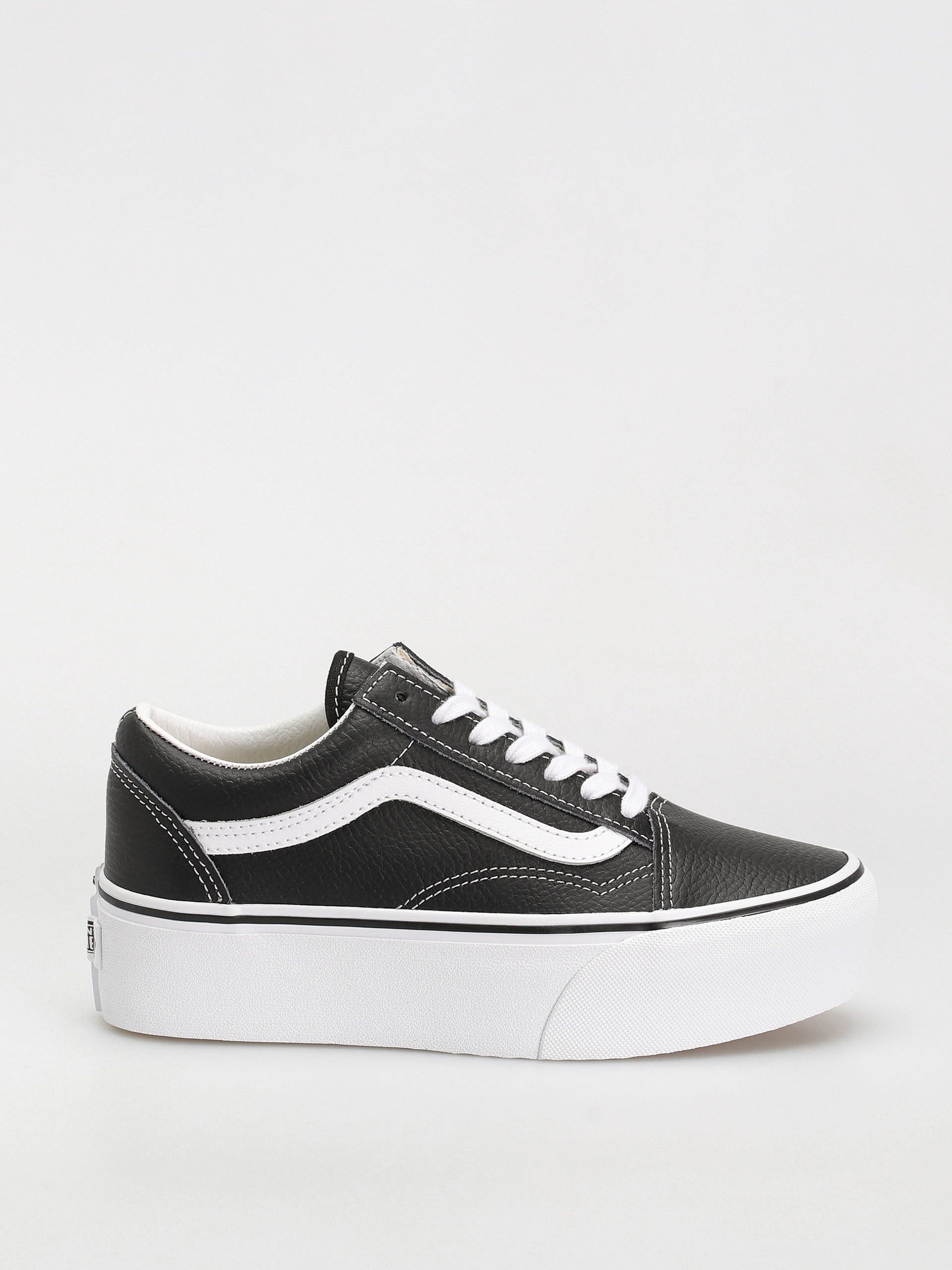 Boty Vans Old Skool Stackform (leather black/true white)