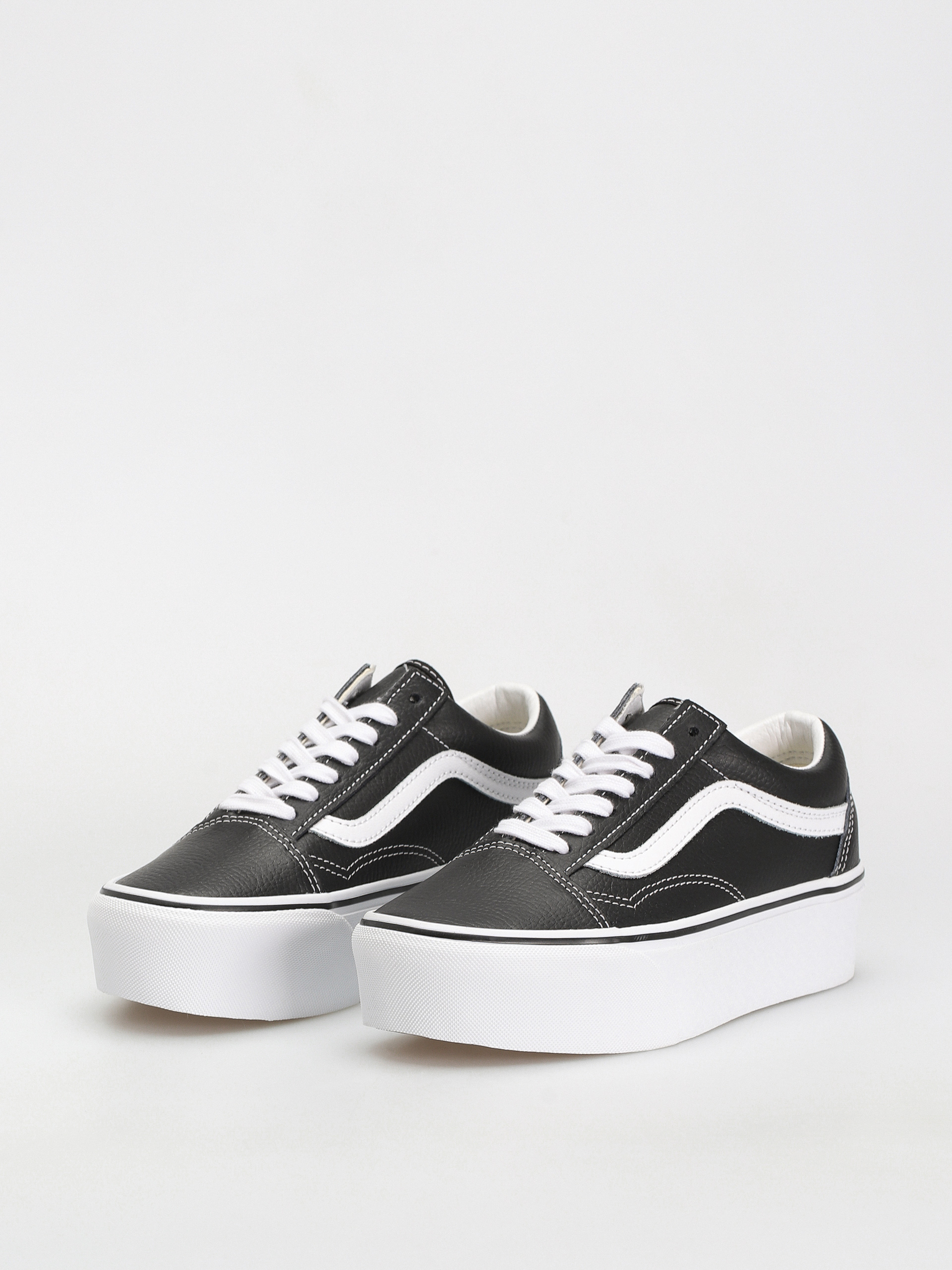 Boty Vans Old Skool Stackform (leather black/true white)