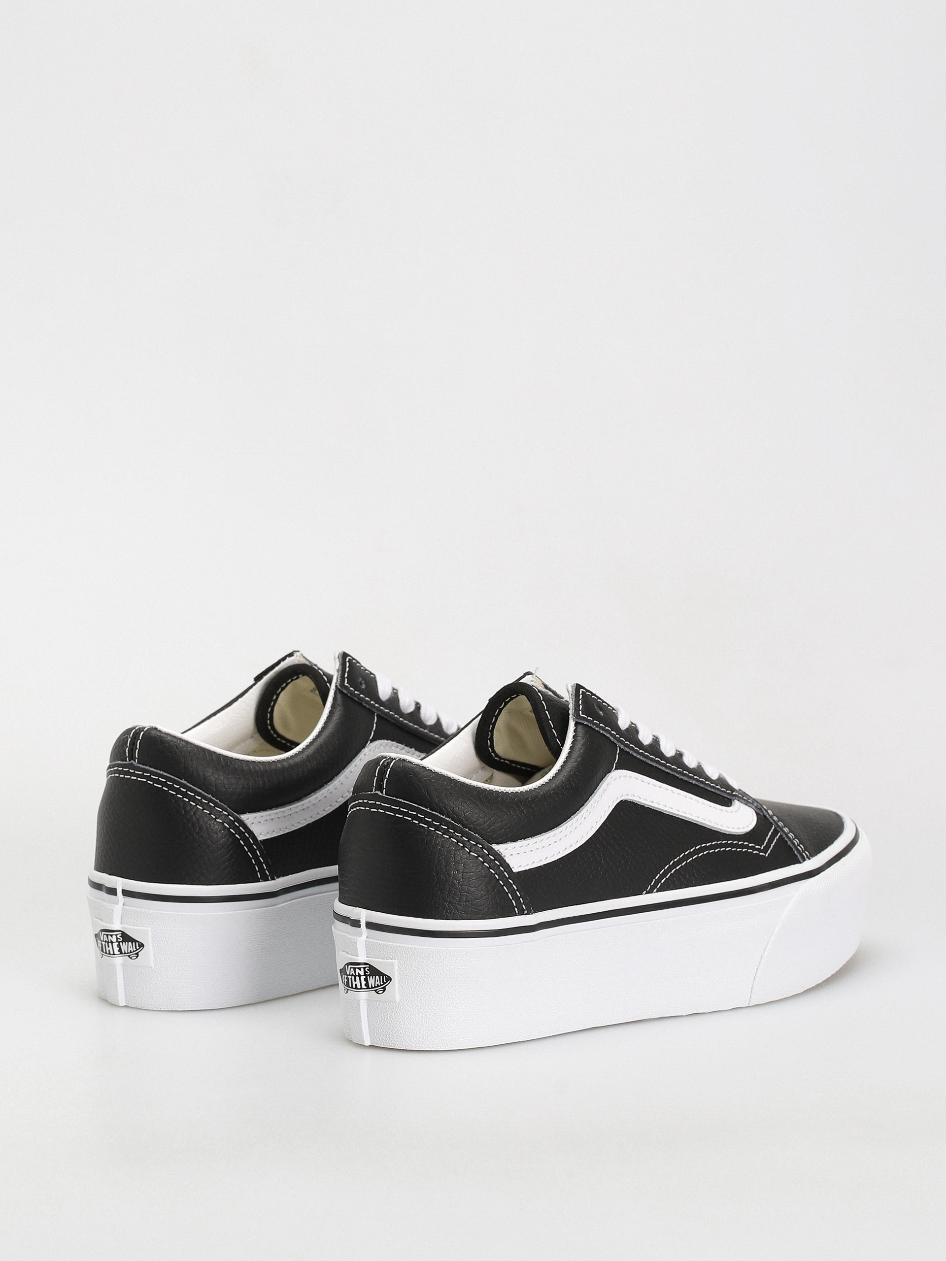 Boty Vans Old Skool Stackform (leather black/true white)