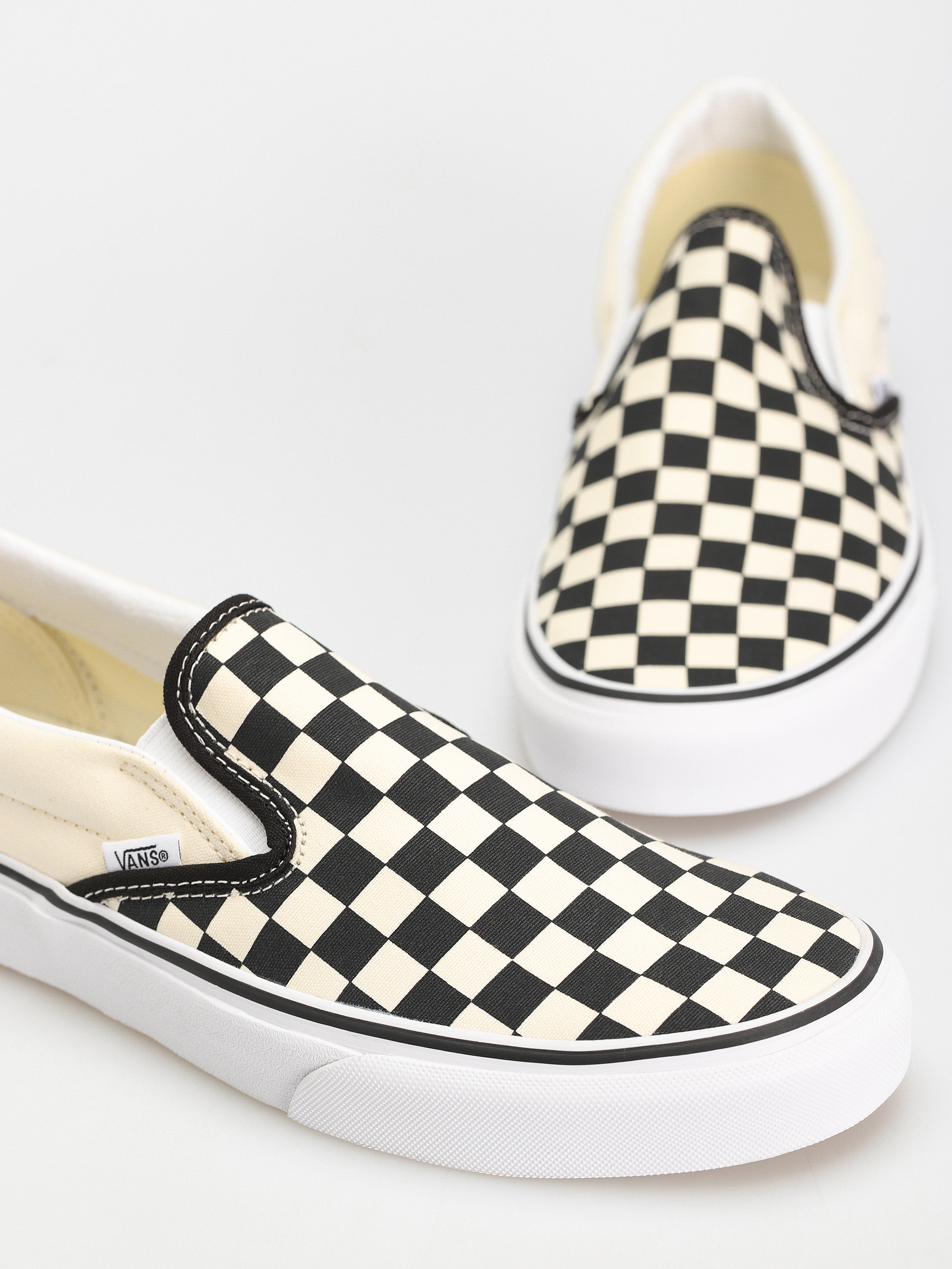 Boty Vans Classic Slip On (blk whtchckerboard/white)