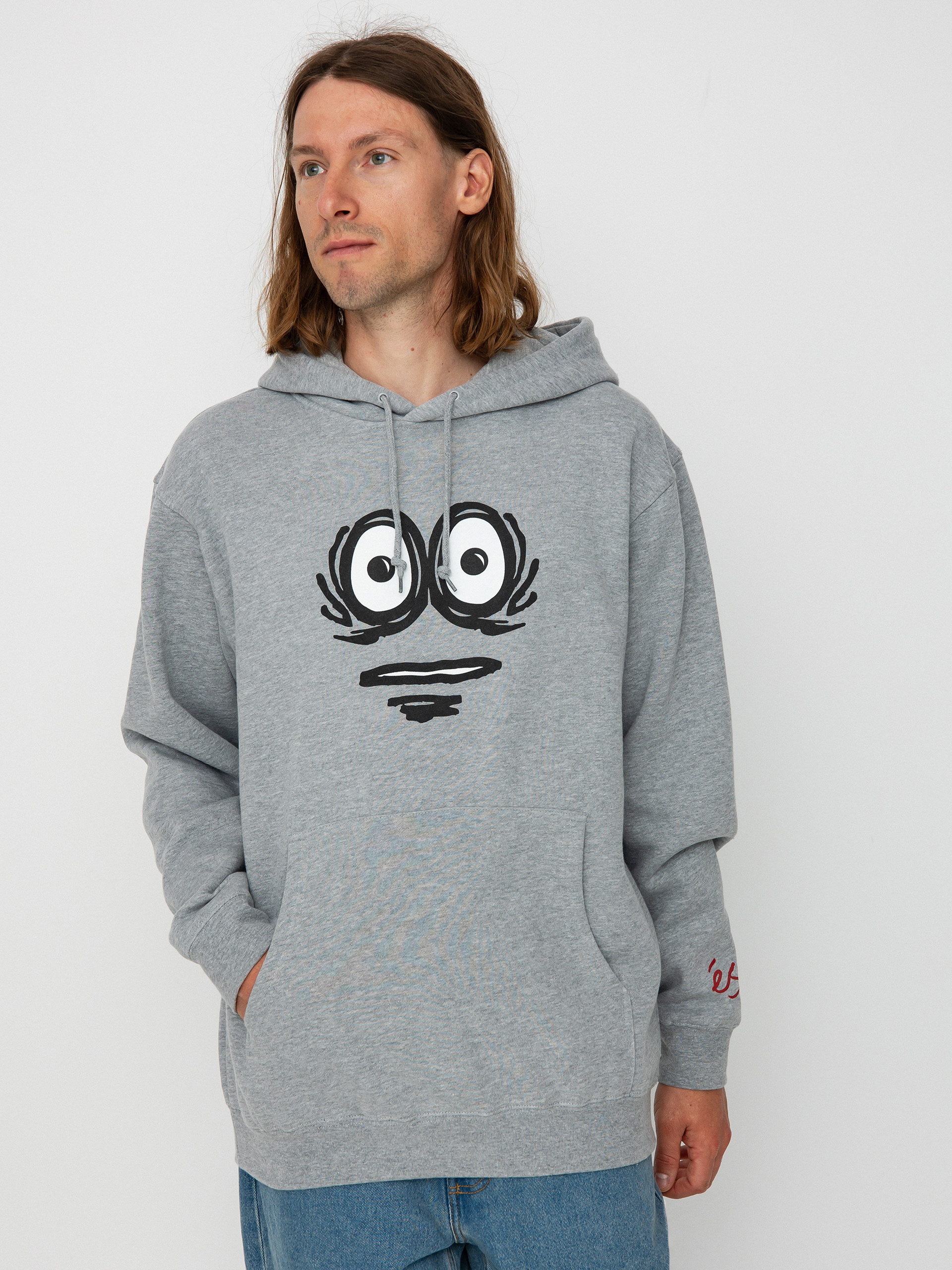 Mikina s kapucí eS Eggcell Eyes HD (grey/heather)