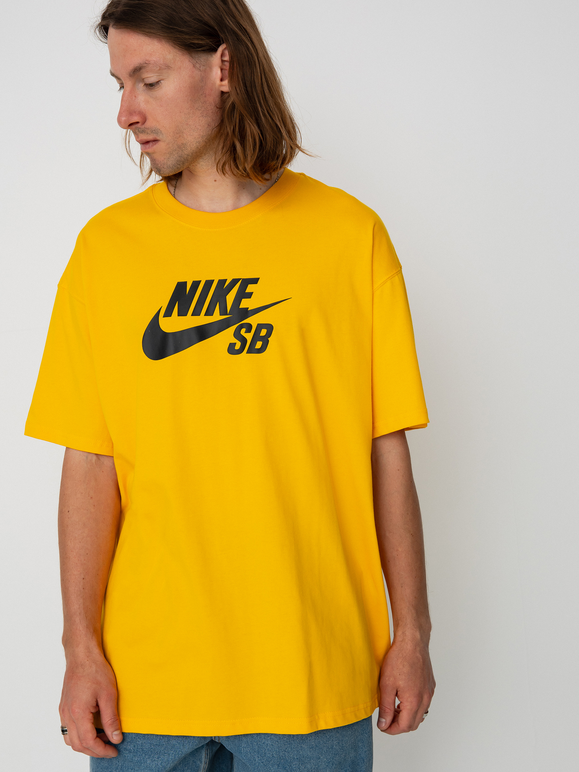 Tričko Nike SB Logo HBR (university gold)