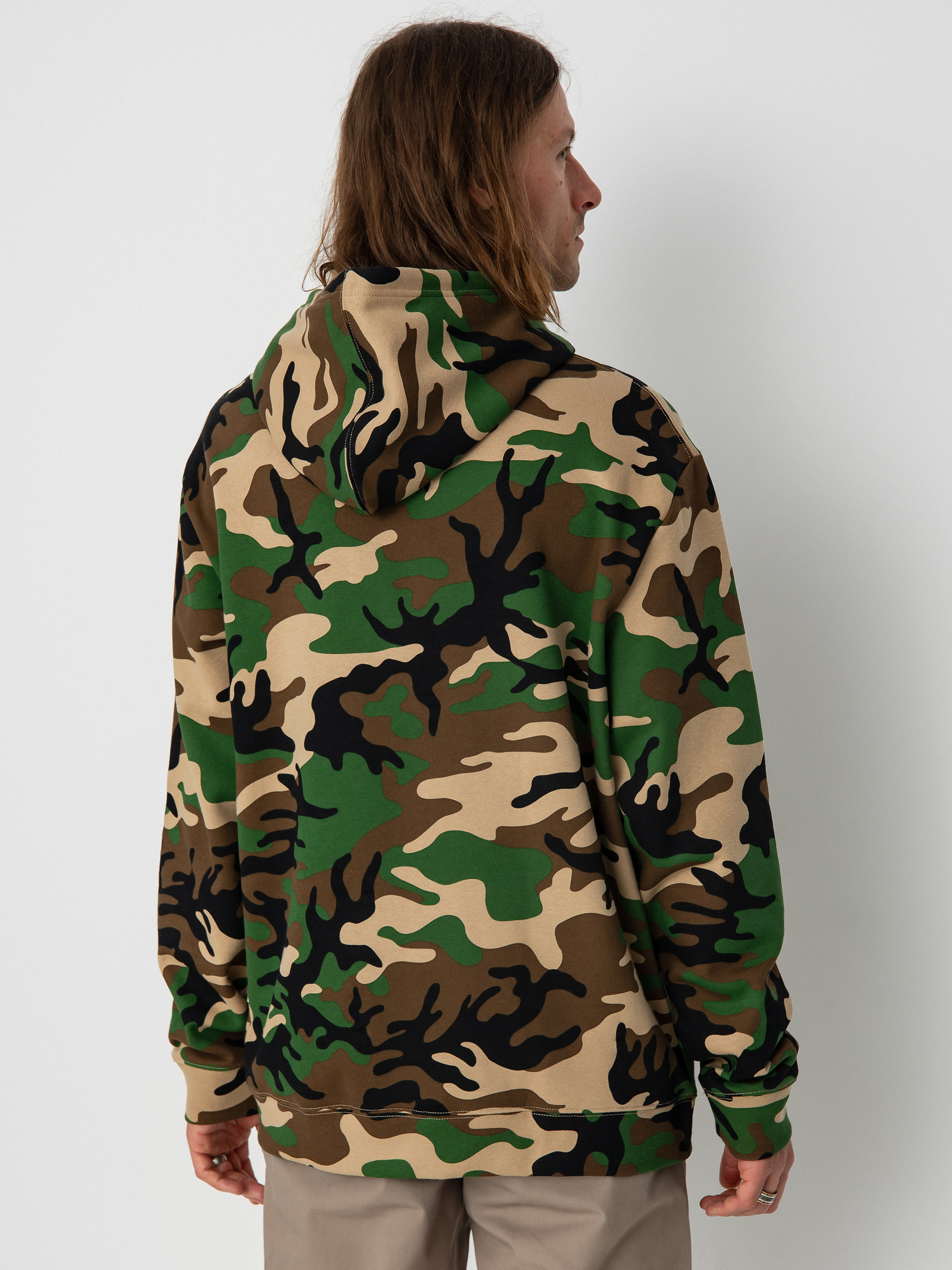 Mikina s kapucí DC X Thrasher (army camo)