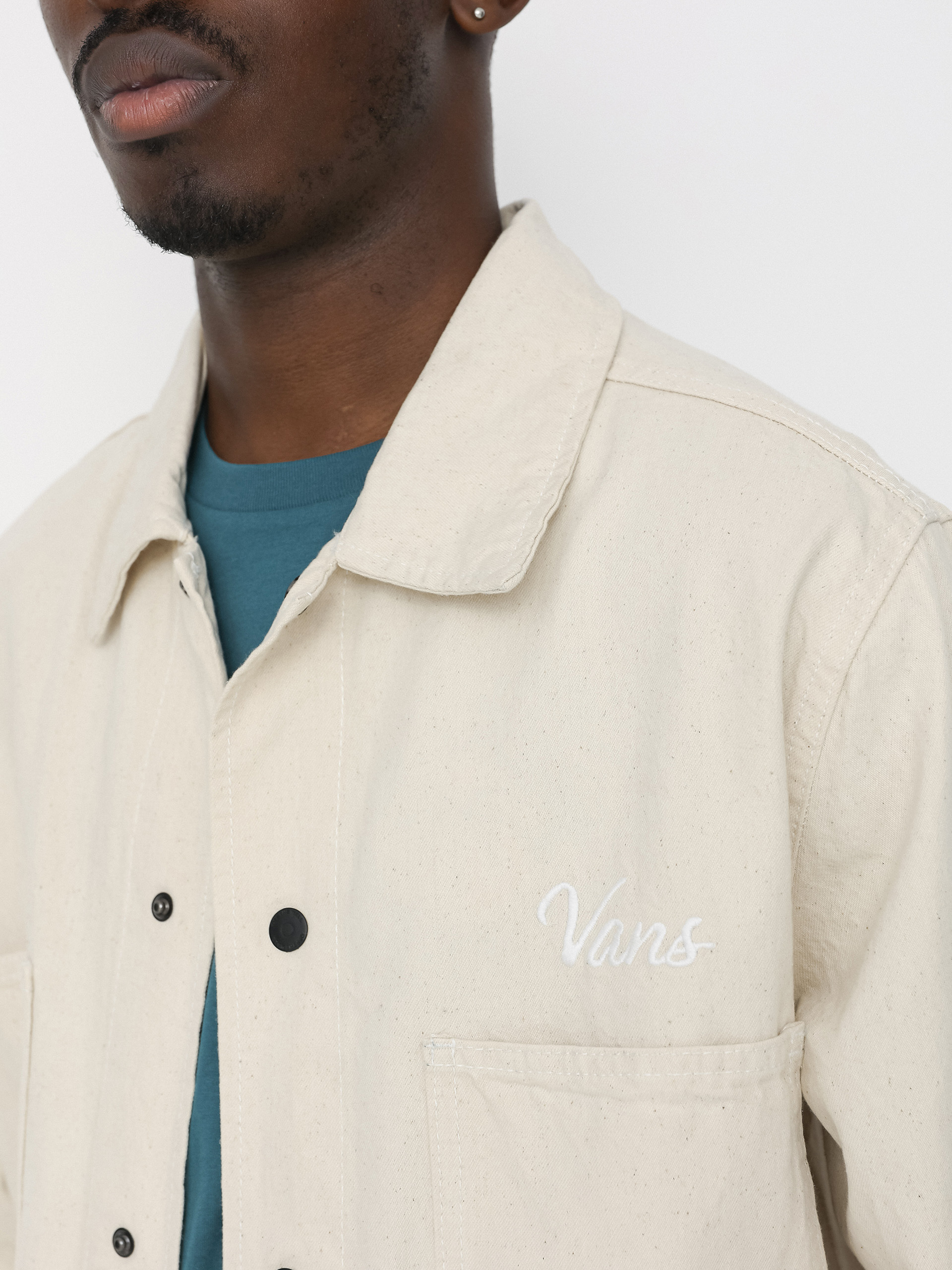 Bunda Vans Hickory Stripe Drill Chore Coat (natural)