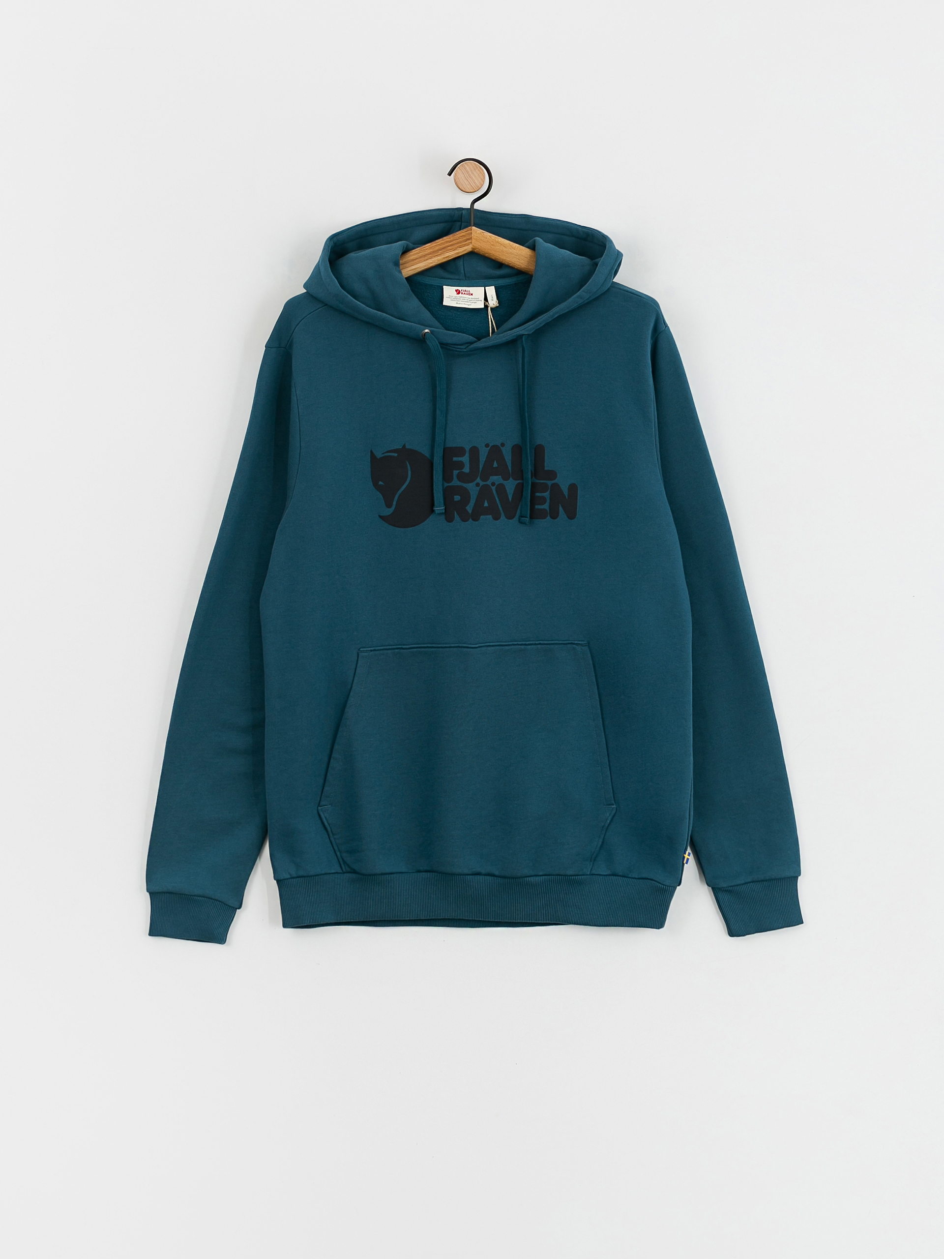 Mikina s kapucí Fjallraven Logo HD (deep sea)