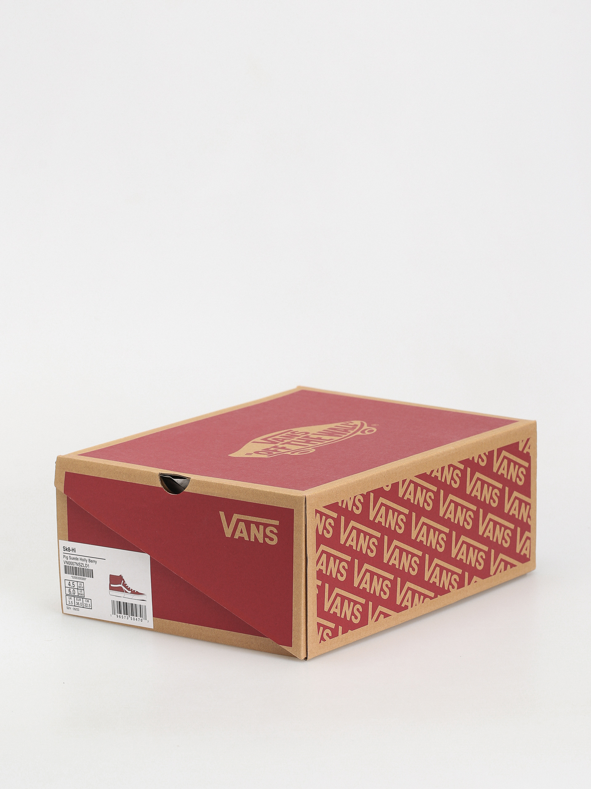 Boty Vans Sk8 Hi (pig suede holly berry)