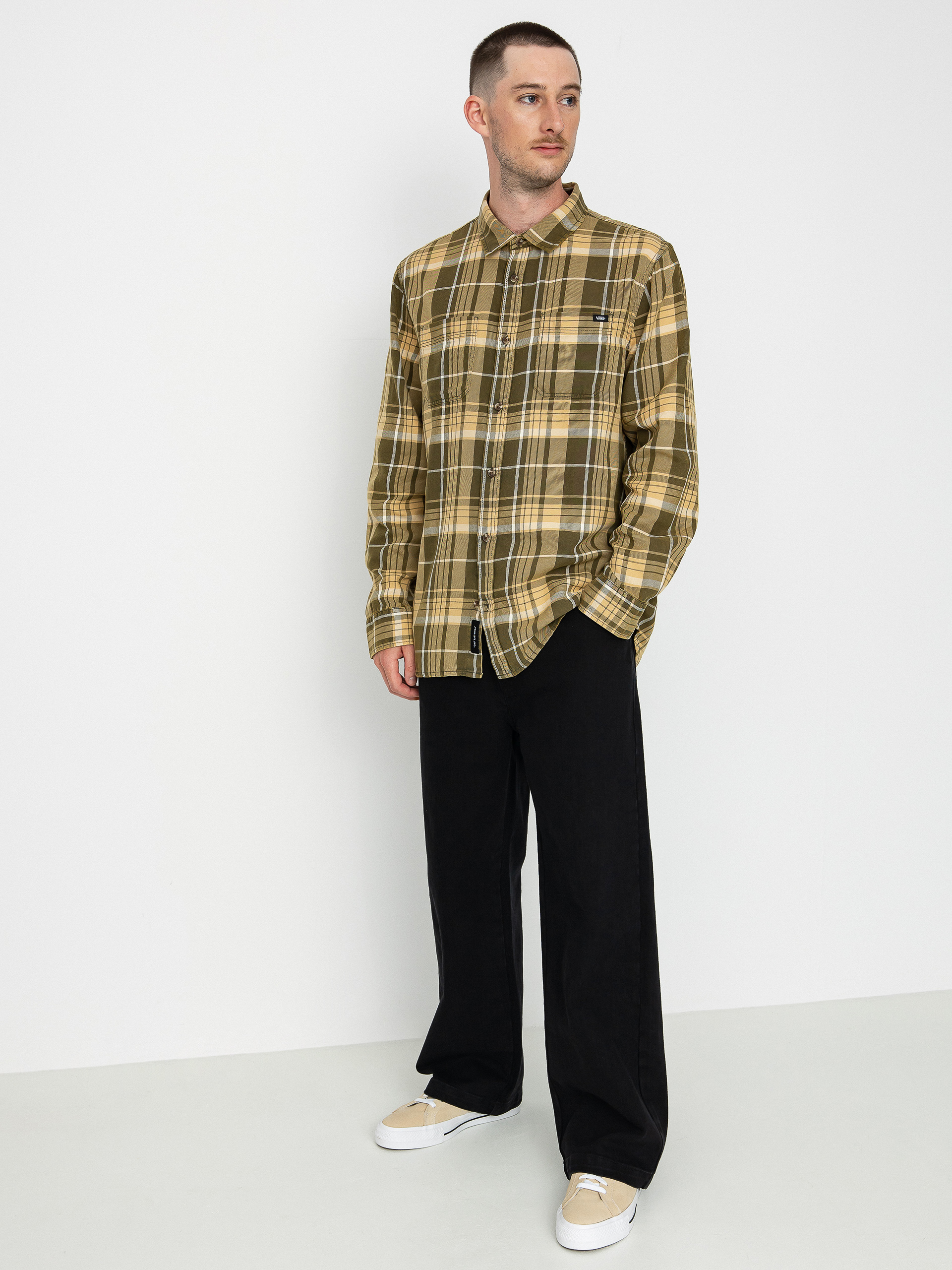 Košile Vans Peddington Ls Woven (grape leaf/taos taupe)