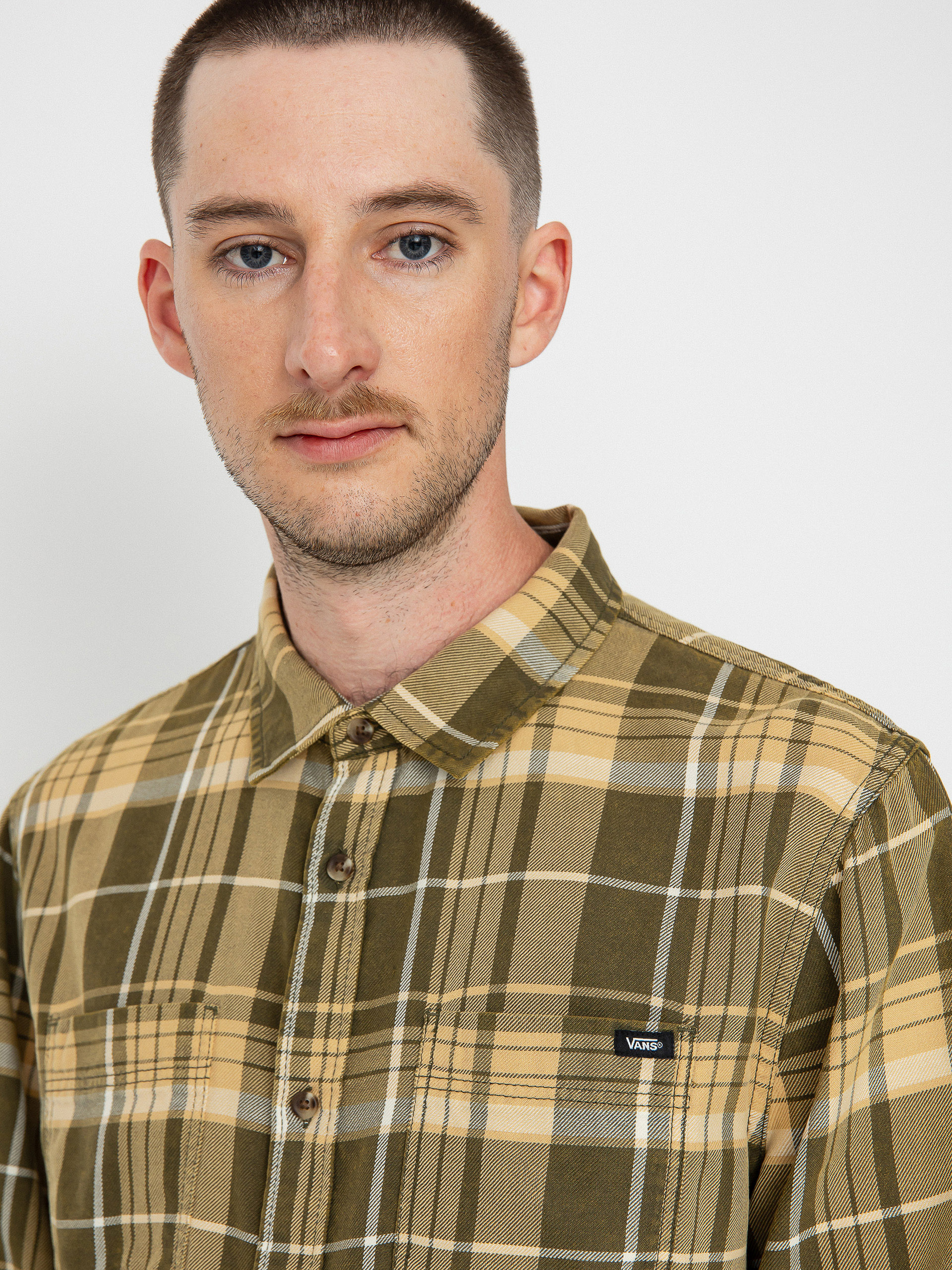 Košile Vans Peddington Ls Woven (grape leaf/taos taupe)