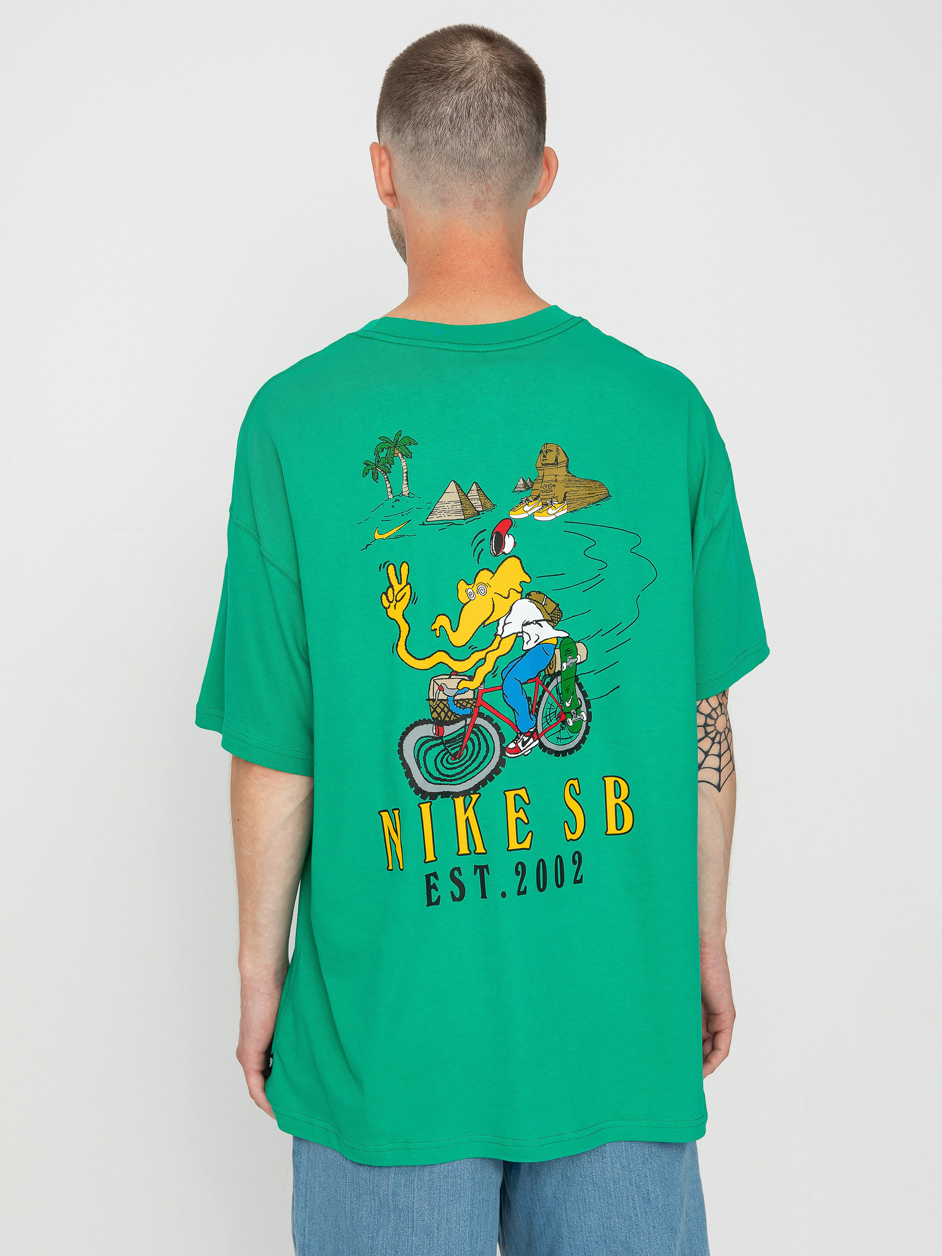 Tričko Nike SB Bike Day (stadium green)