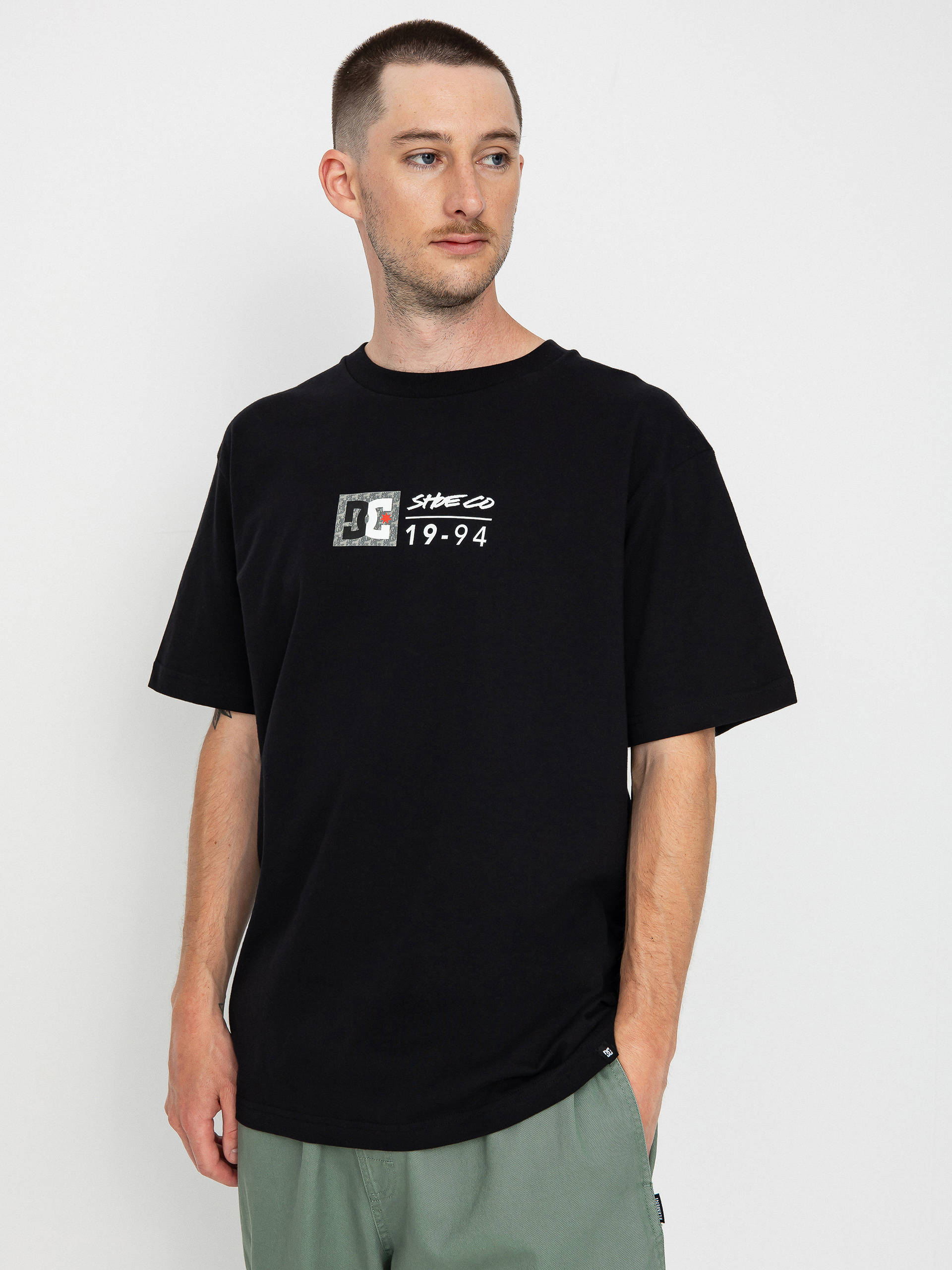 Tričko DC Split Star (black/greystone)