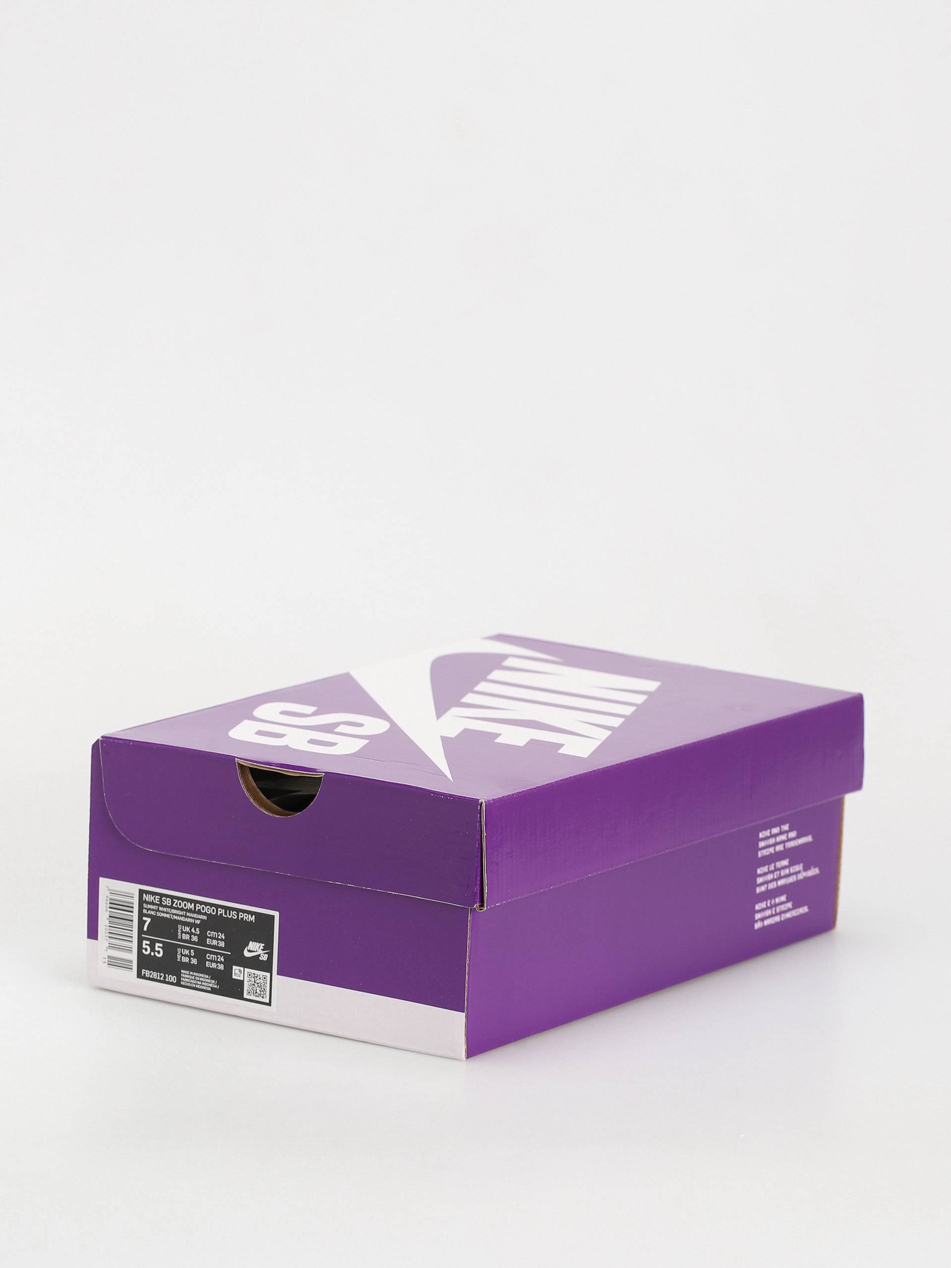 Boty Nike SB Zoom Pogo Plus Premium (summit white/bright mandarin)