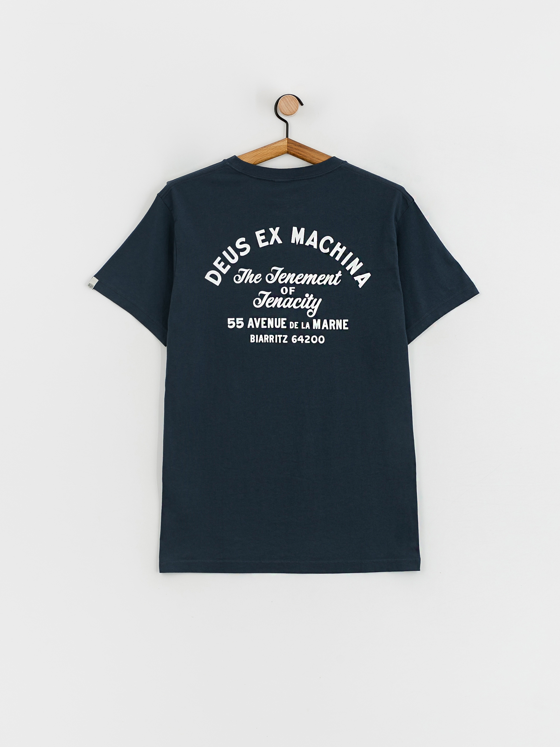 Tričko Deus Ex Machina Biarritz Address Pocket (navy)