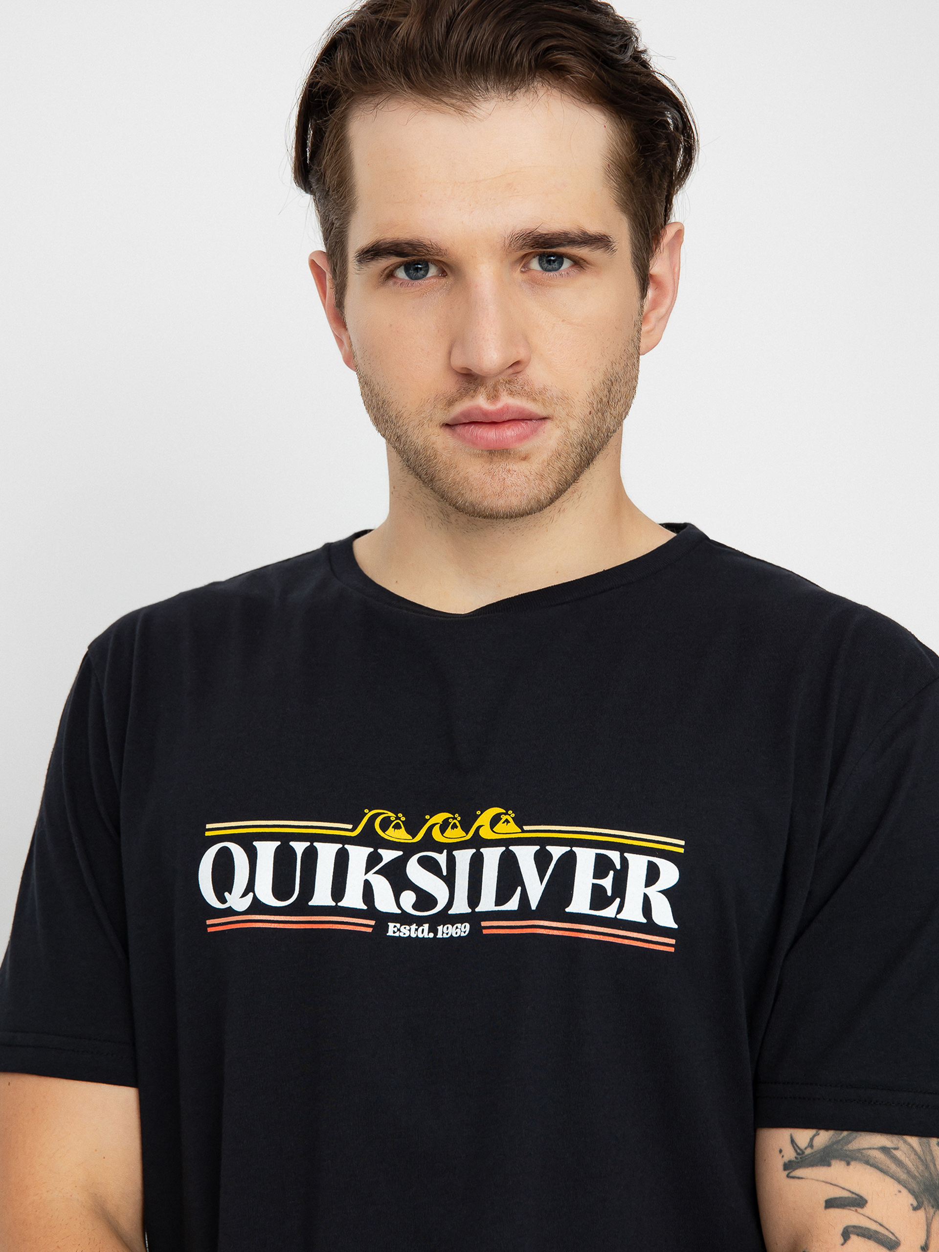Tričko Quiksilver Gradient Line (black)