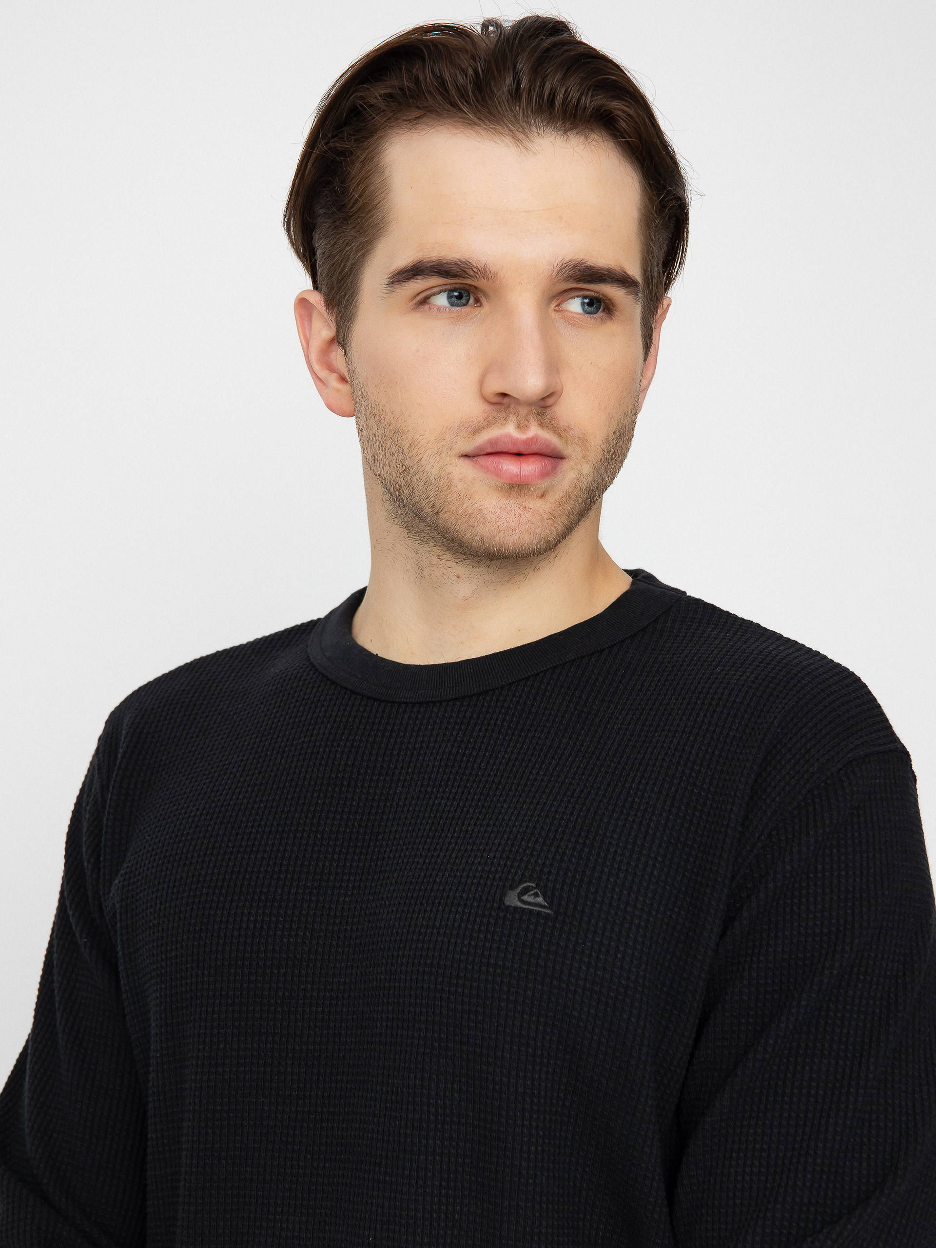 Mikina Quiksilver Flanders Waffle (black)