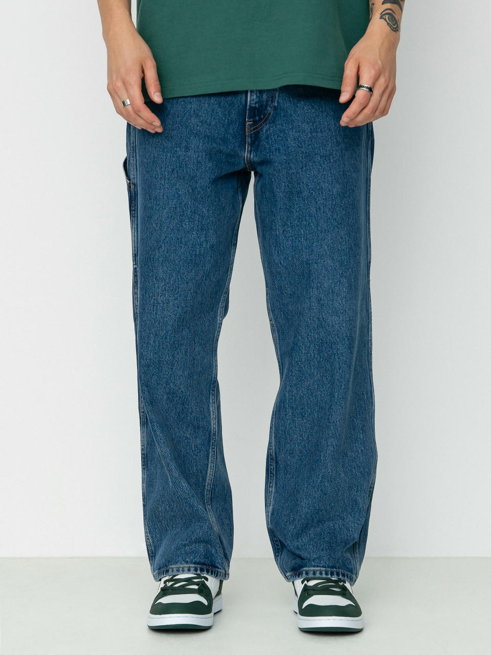 Kalhoty Levi's® Skate Crop Carpenter (med indigo)