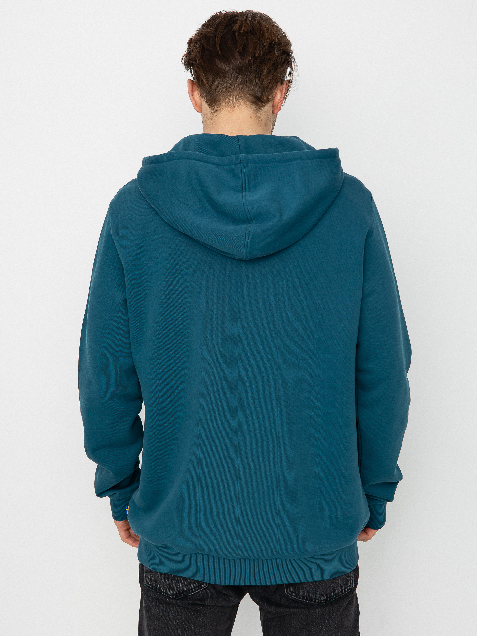 Mikina s kapucí Fjallraven Logo HD (deep sea)