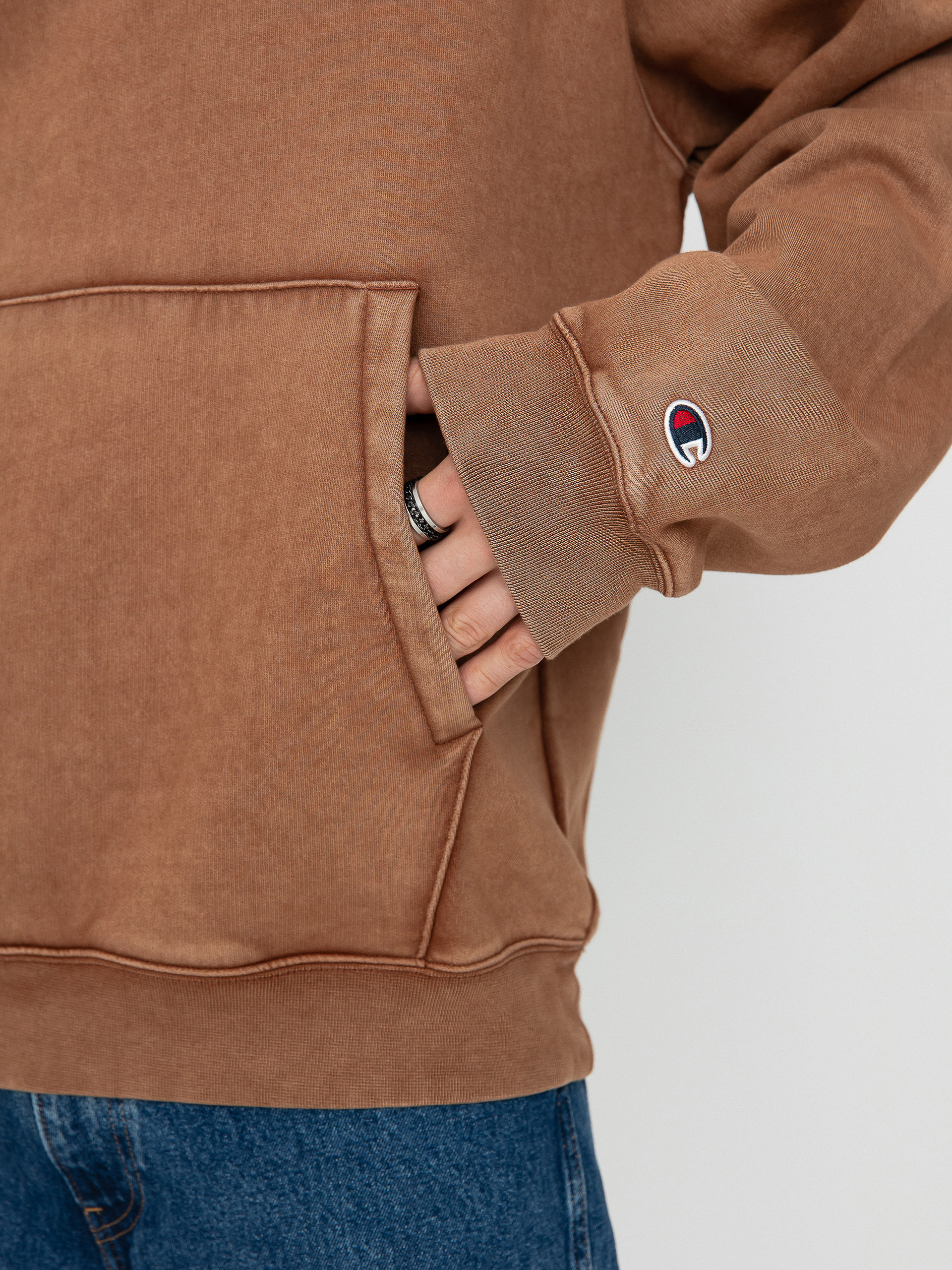 Mikina s kapucí Champion Hooded Sweatshirt 219072 HD (brnt)