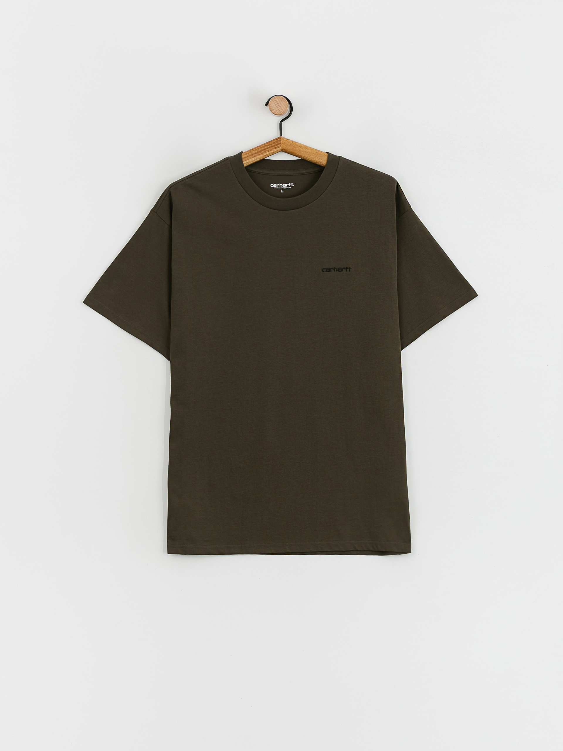 Tričko Carhartt WIP Script Embroidery (cypress/black)
