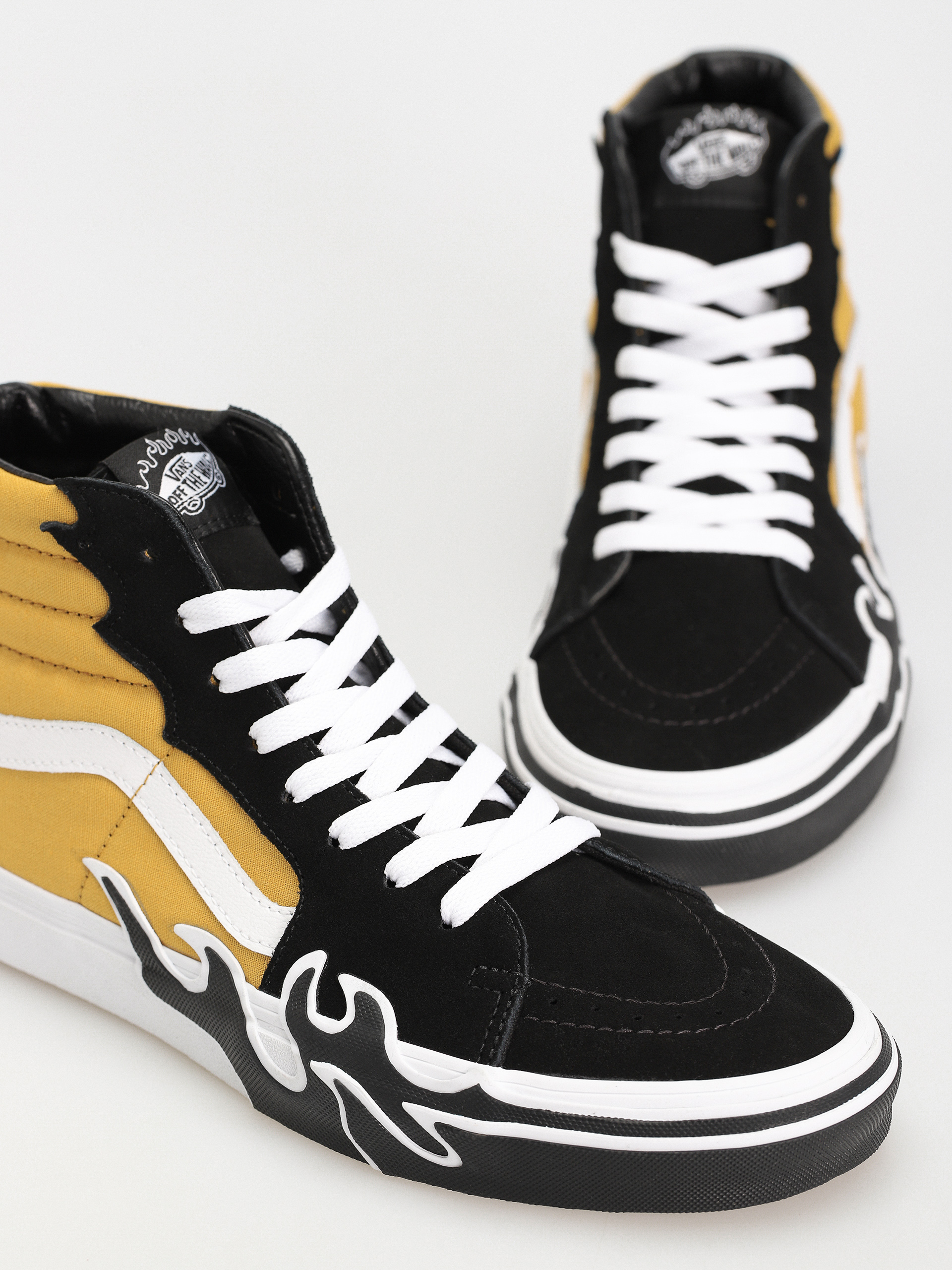 Boty Vans Sk8 Hi Flame (black/yellow)