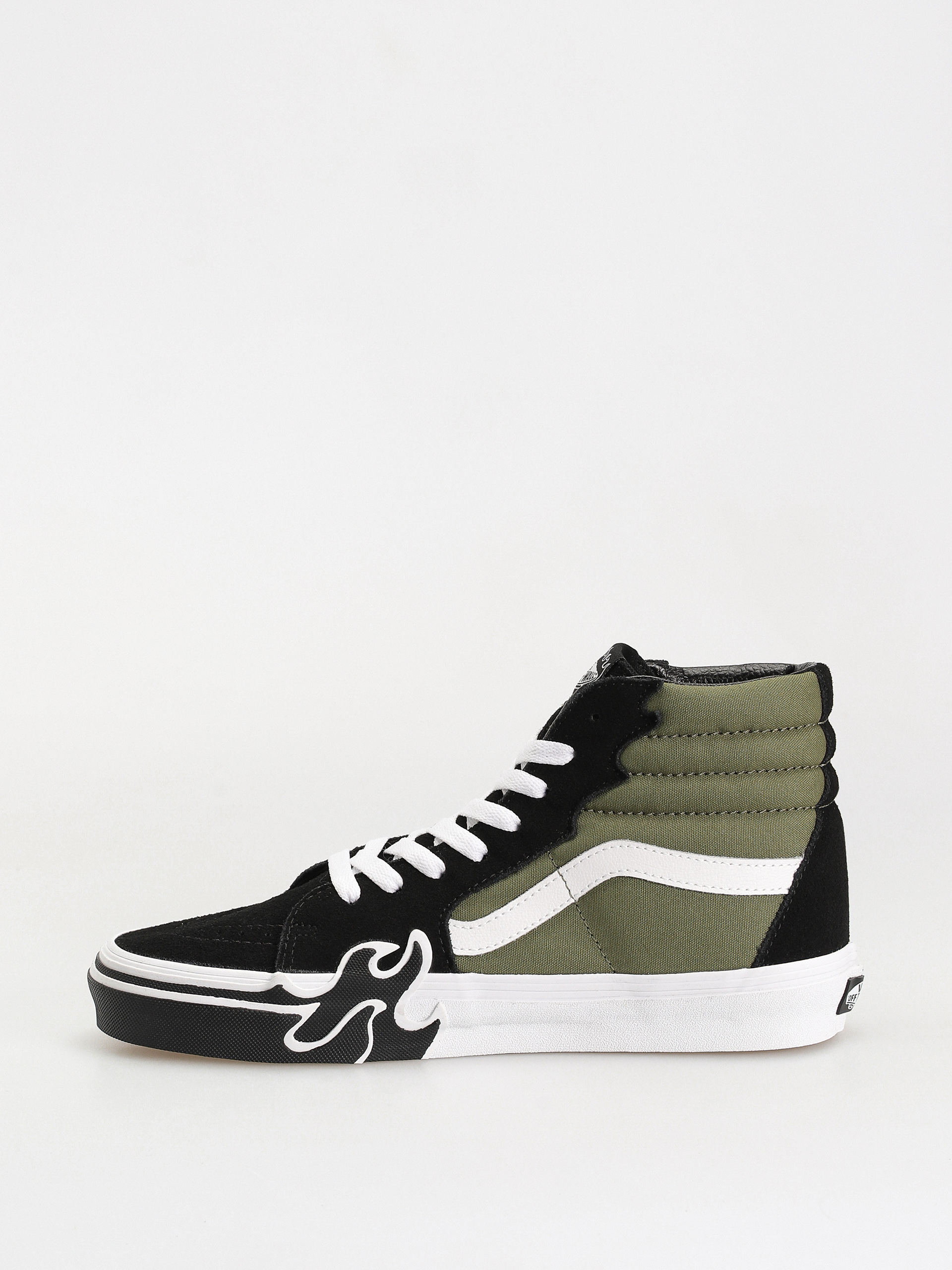 Vans sk8 hi online green flame