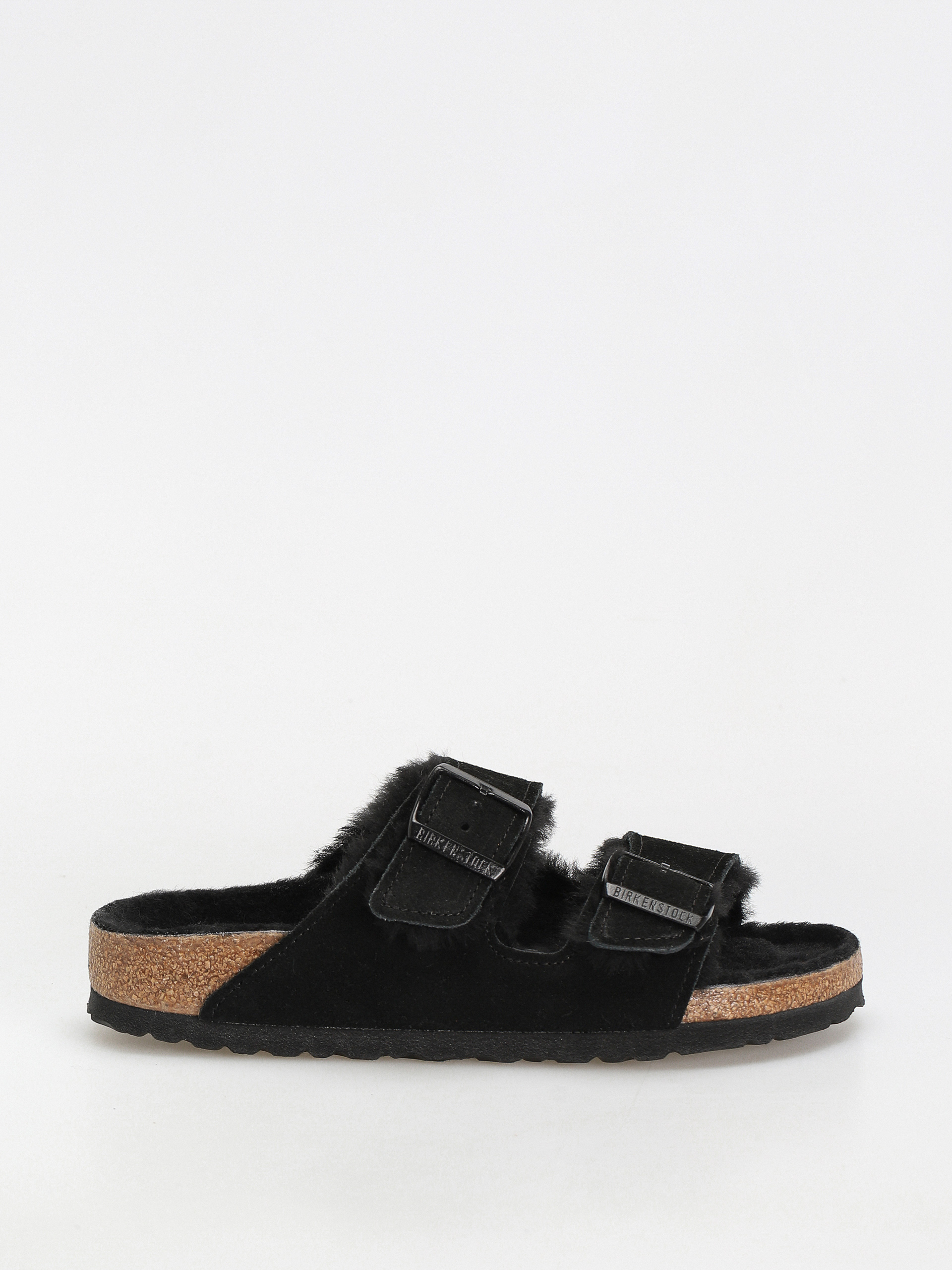 Plu00e1u017eovky Birkenstock Arizona Suede Leather Narrow Wmn (black)