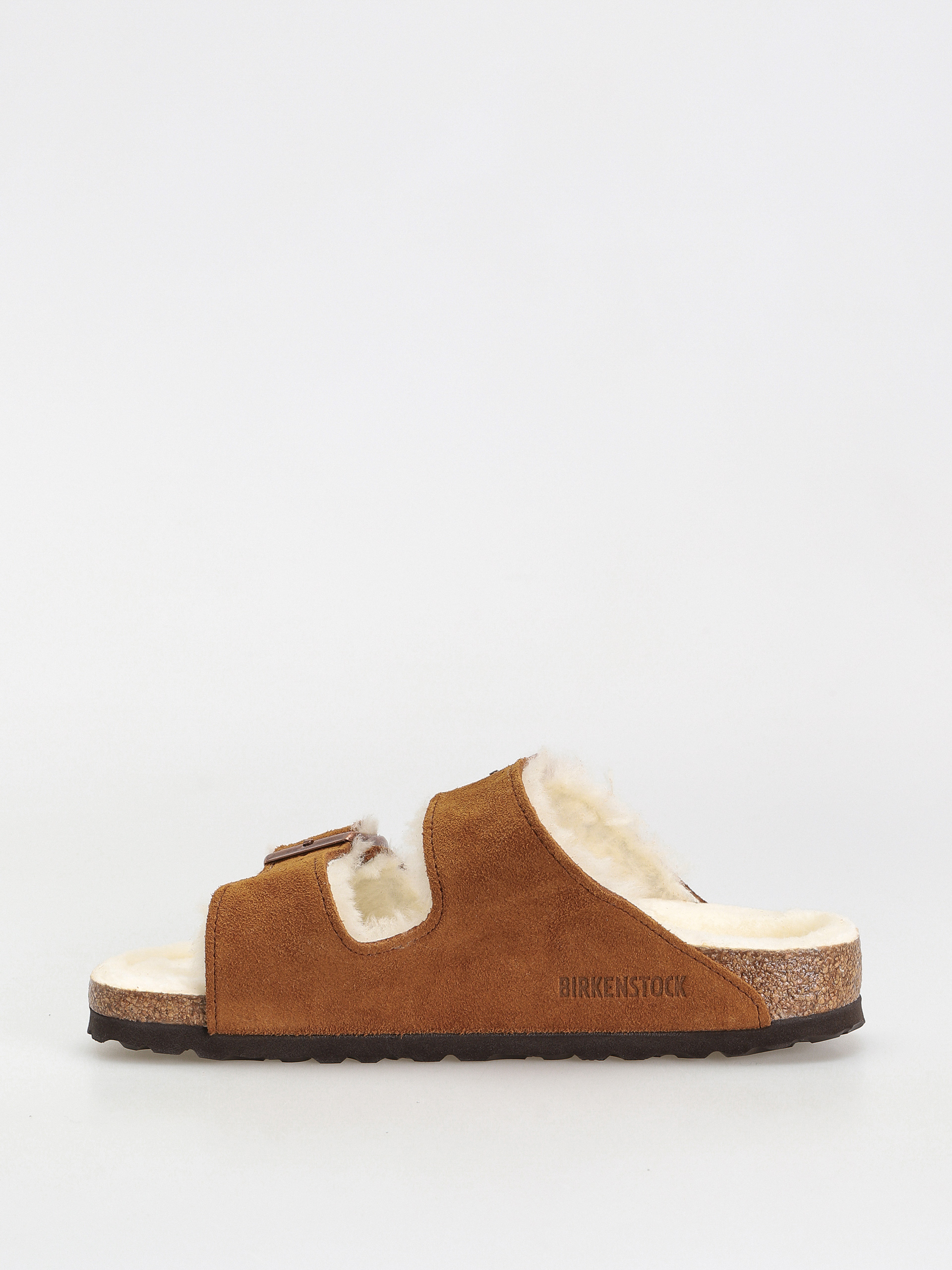 Plážovky Birkenstock Arizona Suede Leather Narrow Wmn (mink)