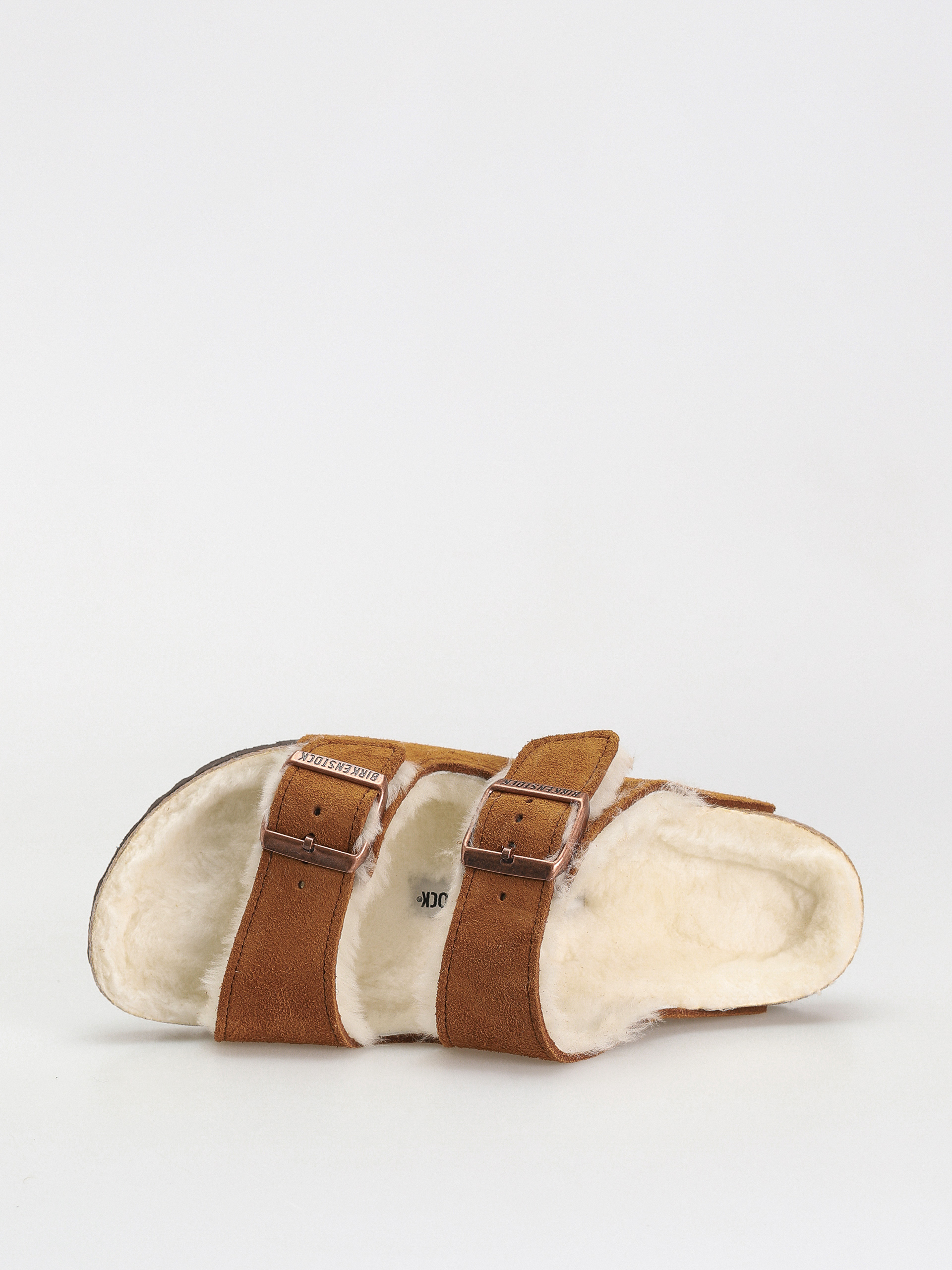 Plážovky Birkenstock Arizona Suede Leather Narrow Wmn (mink)