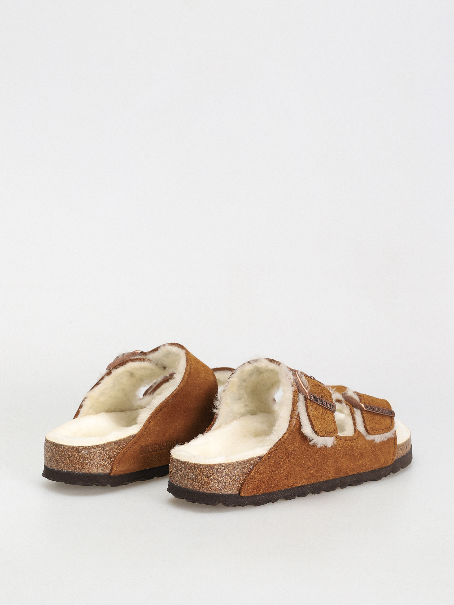 Plážovky Birkenstock Arizona Suede Leather Narrow Wmn (mink)