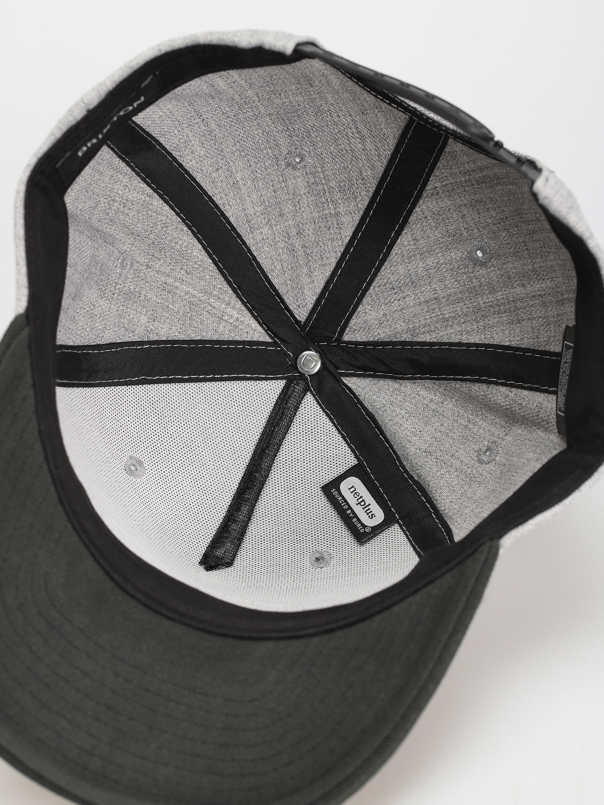 Kšiltovka  Brixton Linwood C Mp Snapback (heather grey/black)