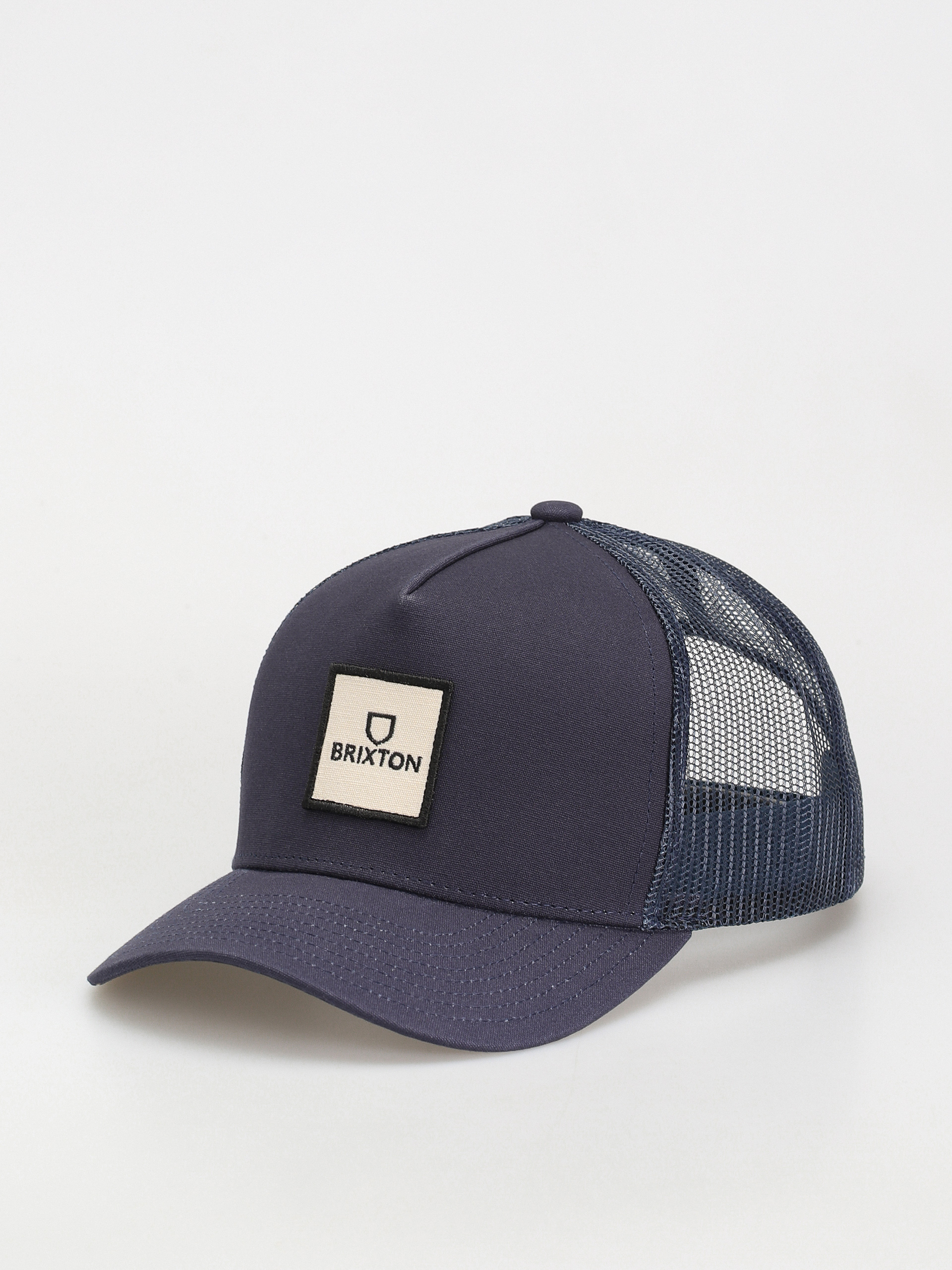 Kšiltovka  Brixton Alpha Block X C Mp Mesh Cap (washed navy/washed navy)