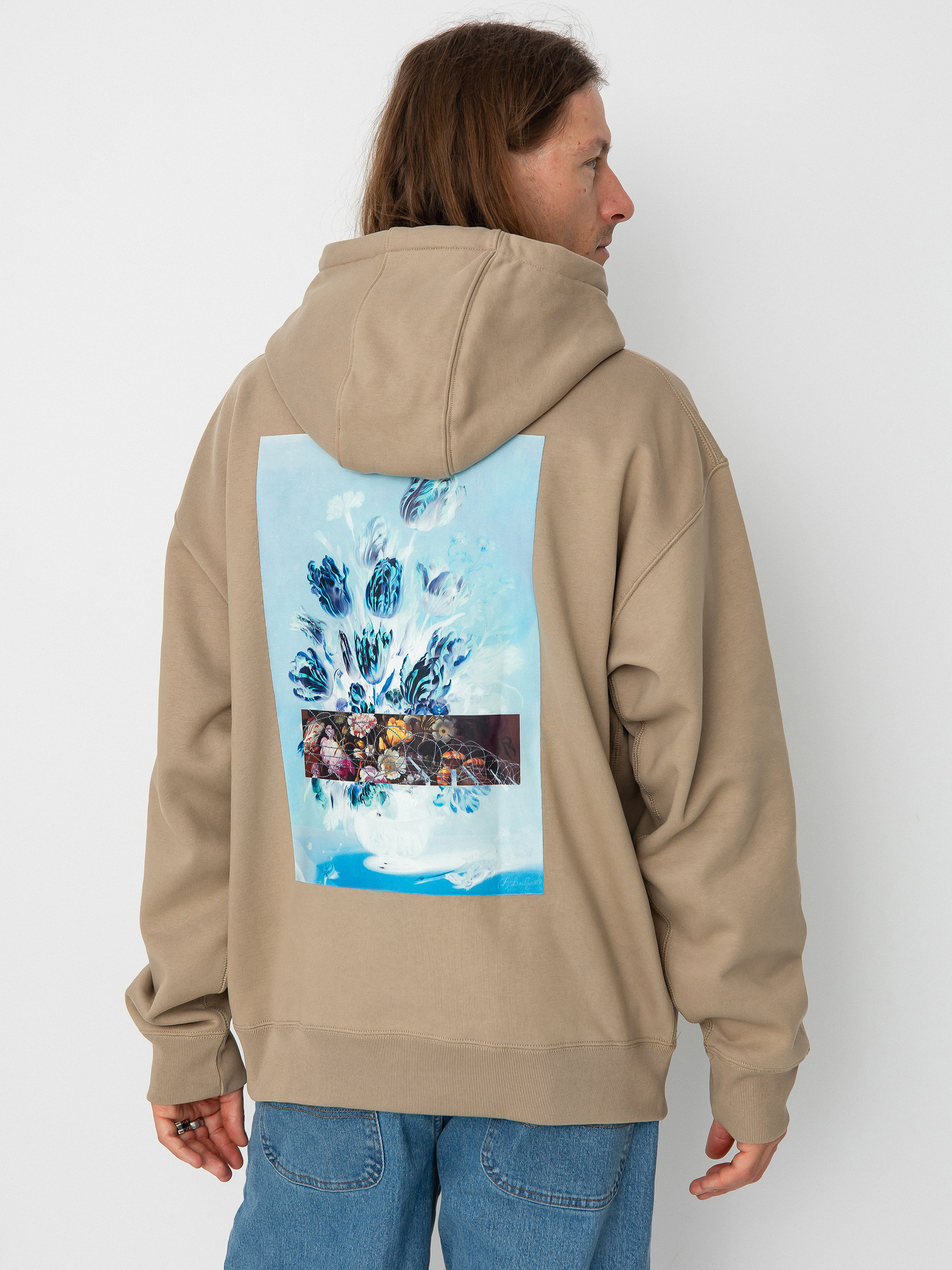 Mikina Nike SB Dstrtd Glmr GFX (khaki)