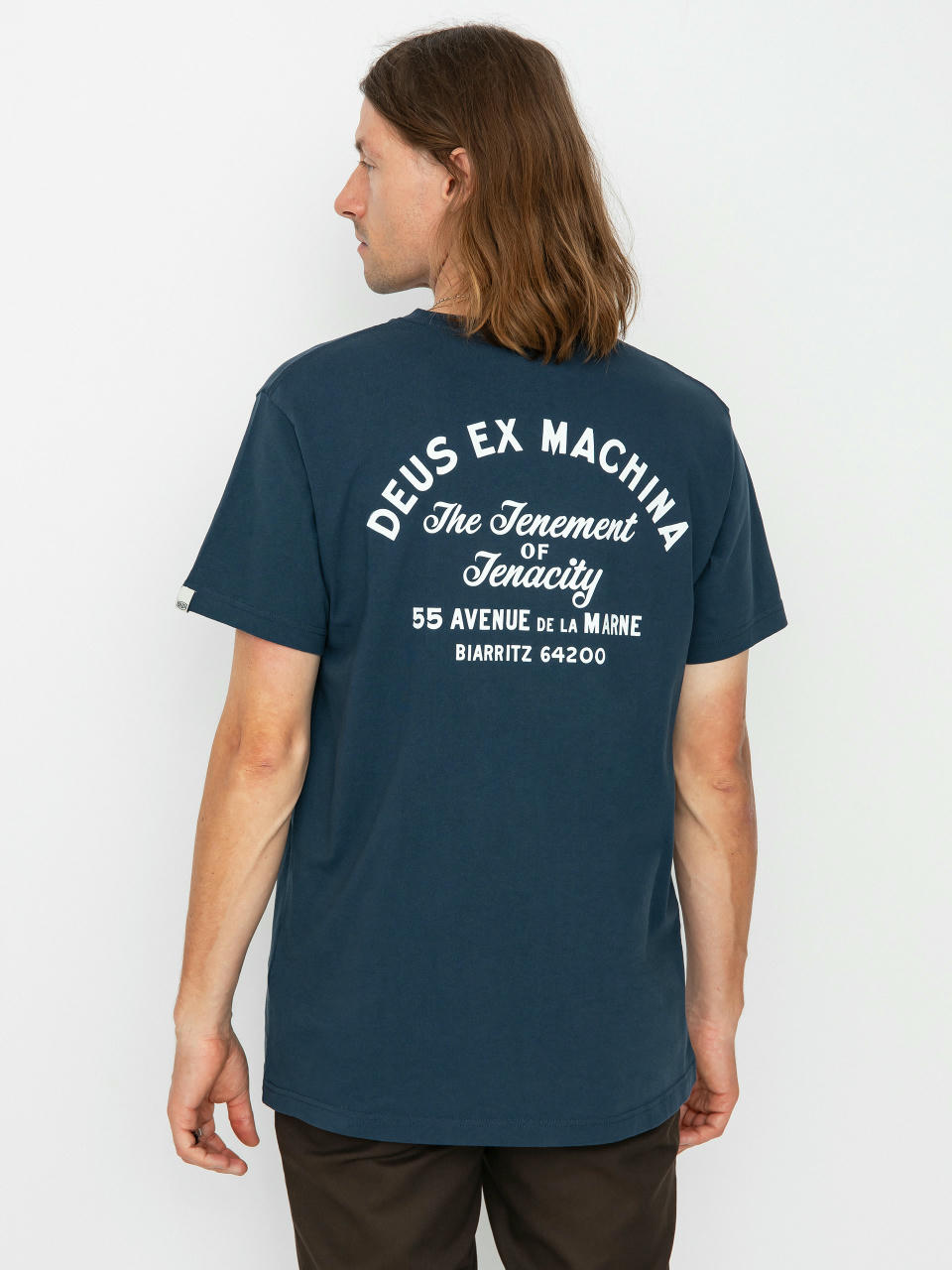 Tričko Deus Ex Machina Biarritz Address Pocket (navy)