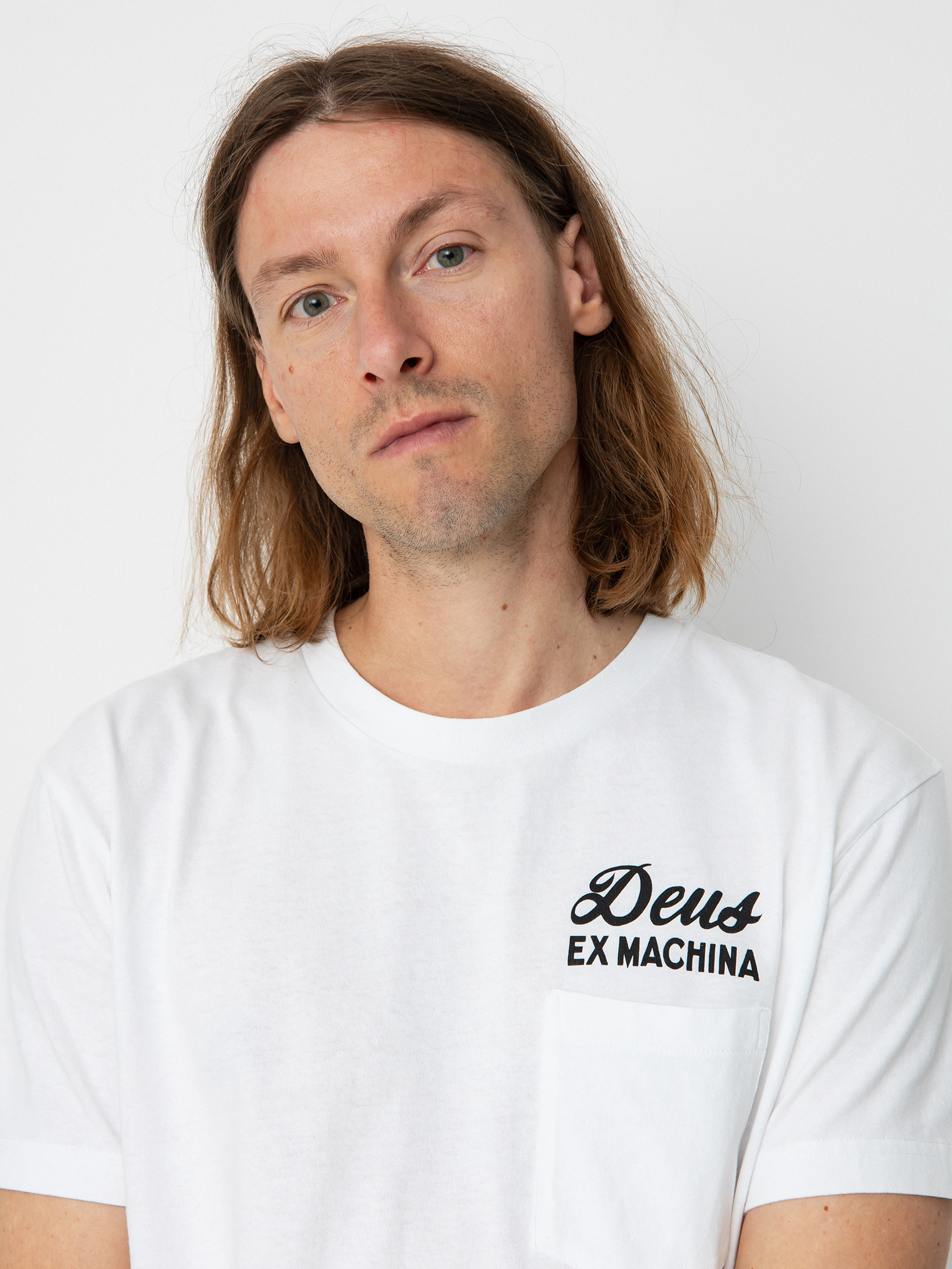 Tričko Deus Ex Machina Berlin Address Pocket (white)