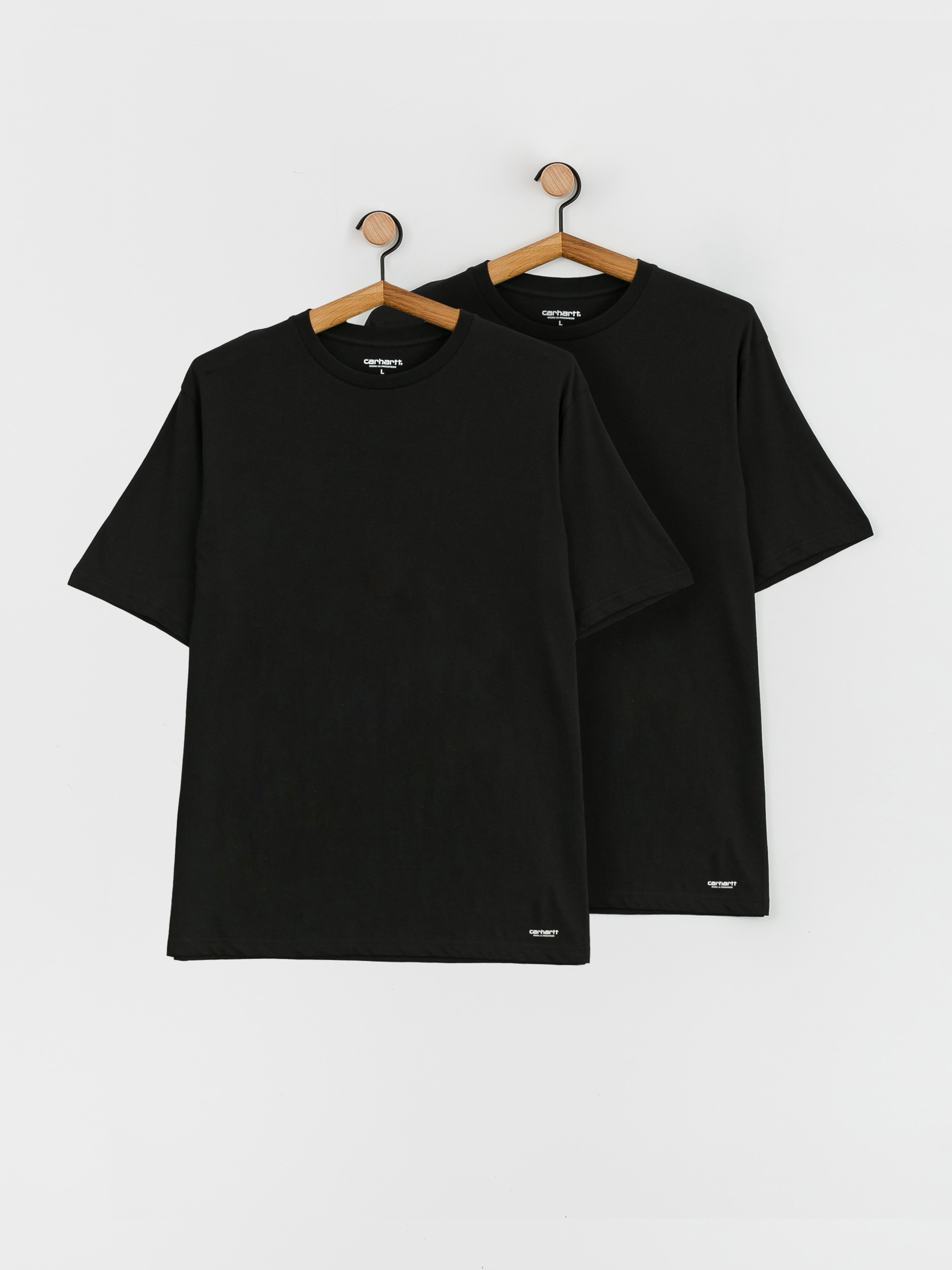 Tričko Carhartt WIP Standard Crew Neck 2-pack (black black)