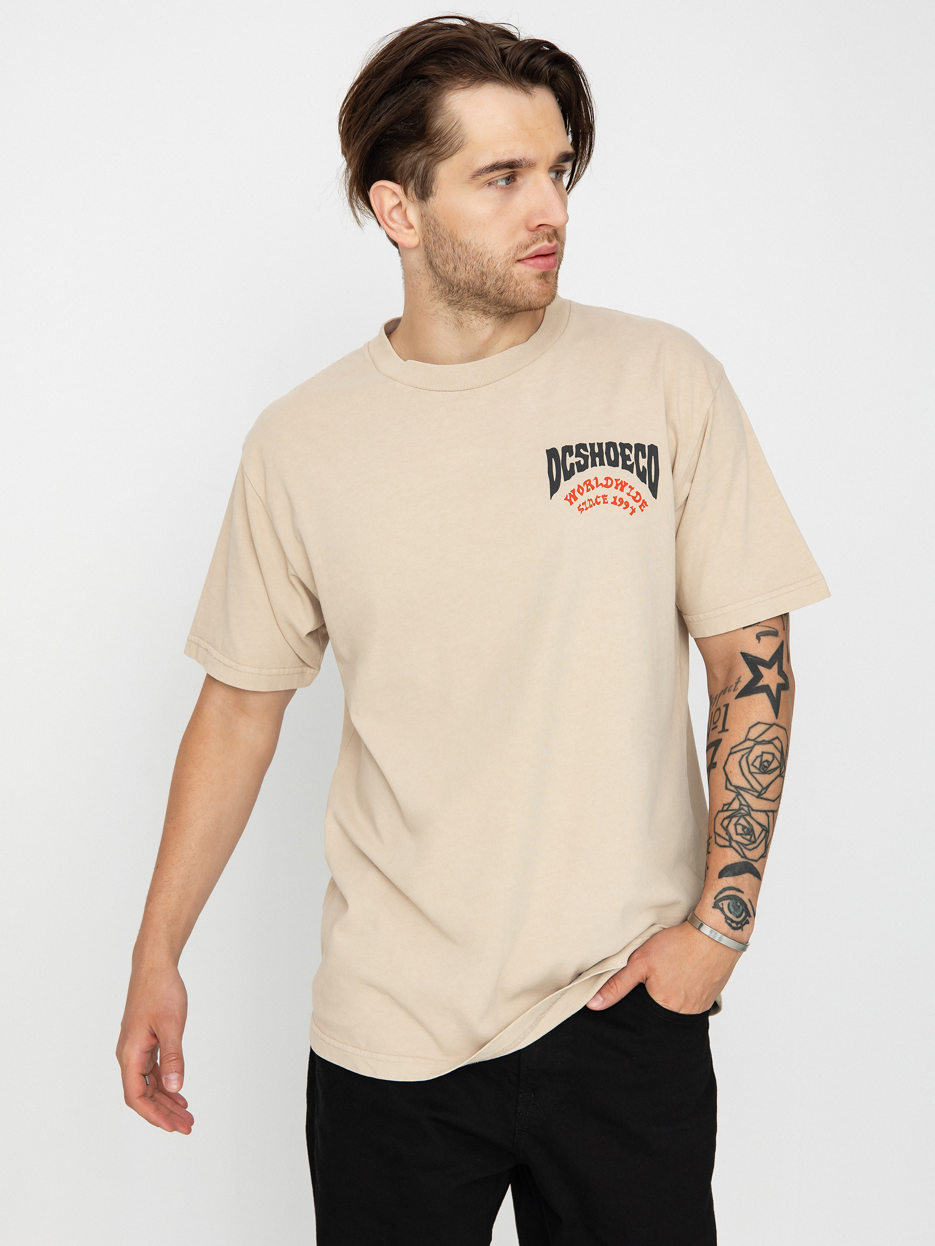 Tričko DC Defiant (plaza taupe enzyme w)