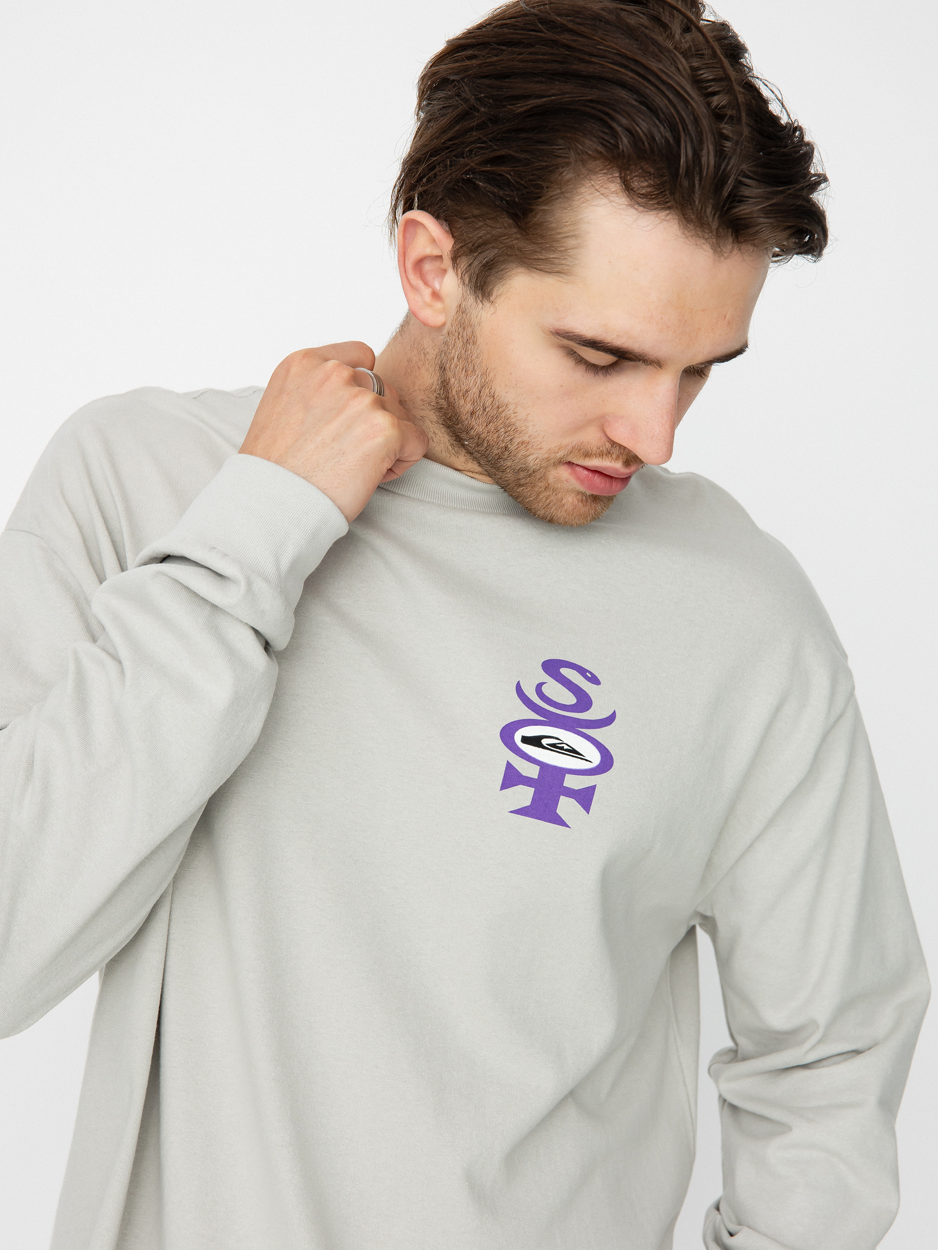 Triko Quiksilver Stretch Sot (gray violet)