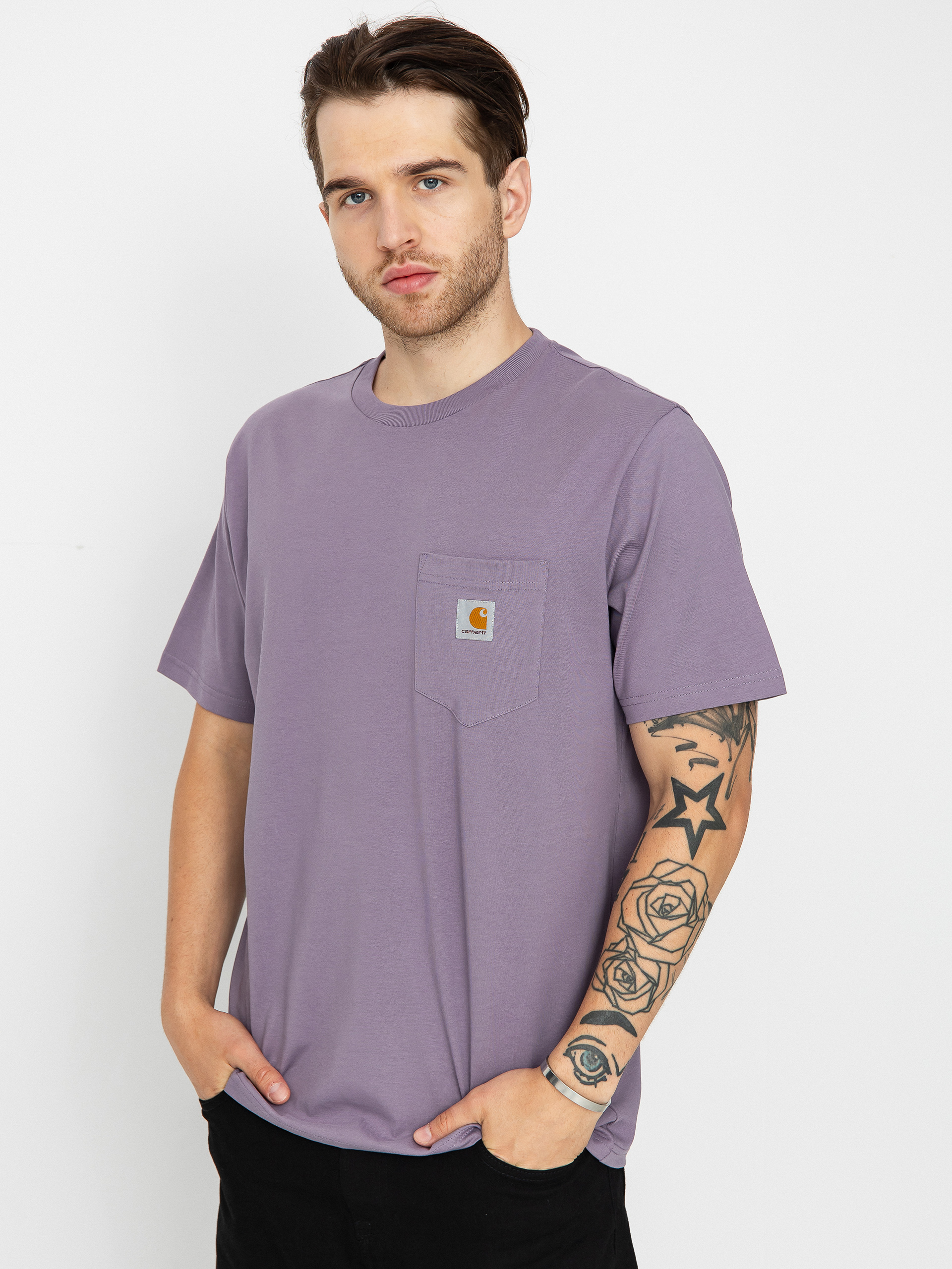 Tričko Carhartt WIP Pocket (glassy purple)