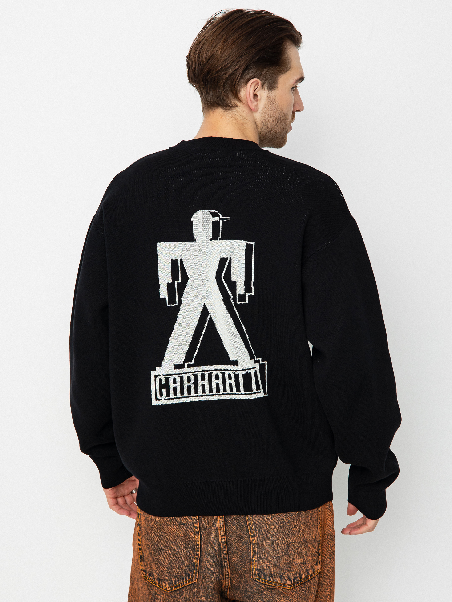 Svetr Carhartt WIP Built (black/wax)