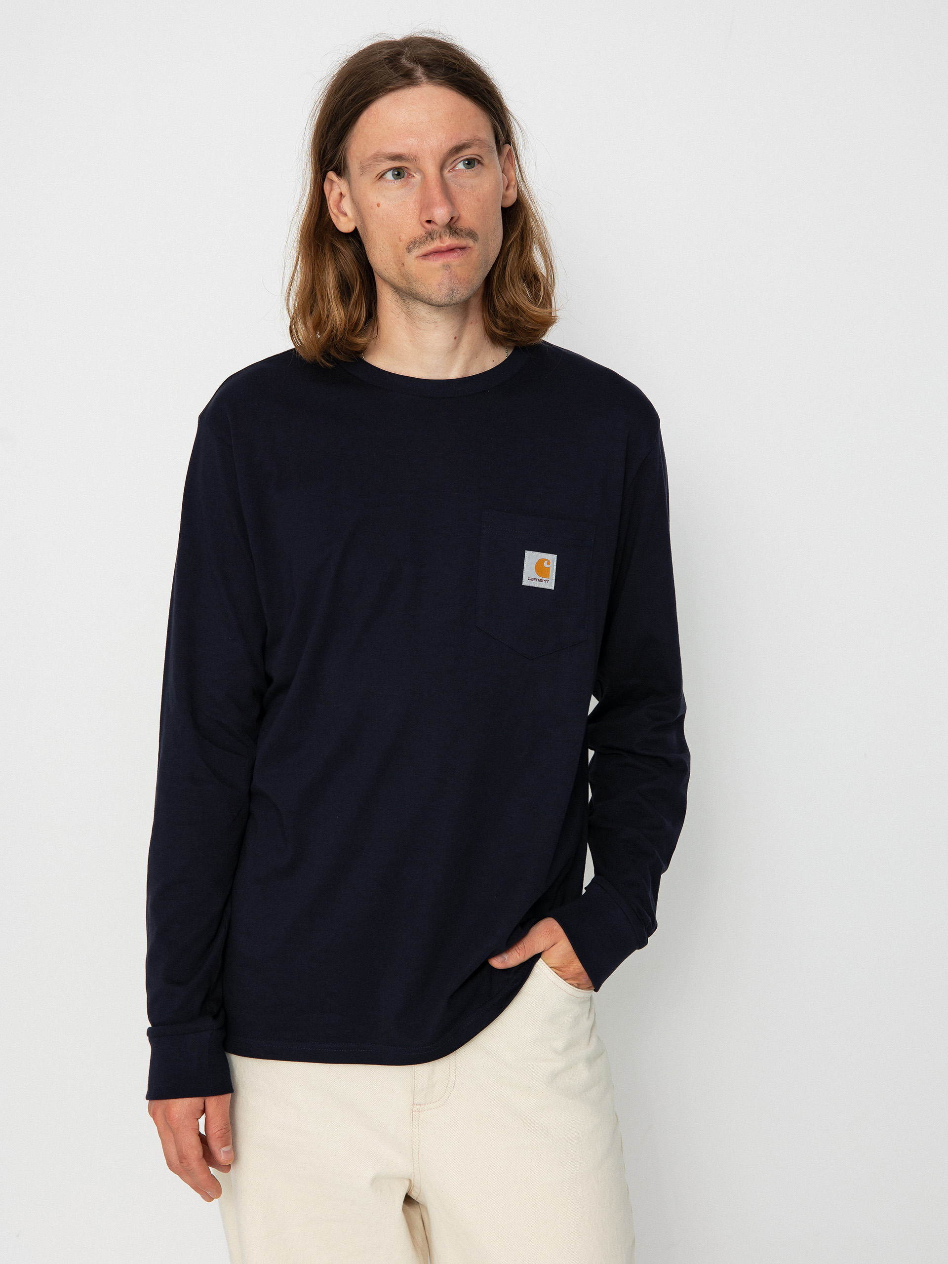 Triko Carhartt WIP Pocket (dark navy)