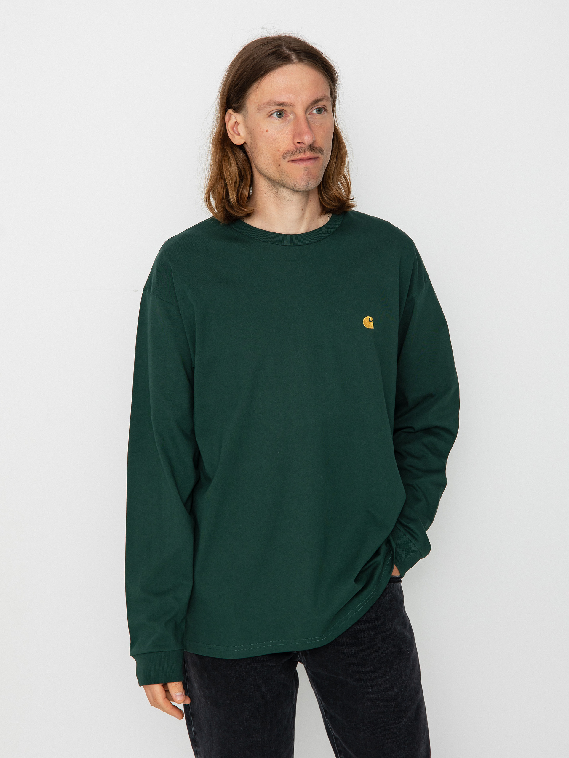 Triko Carhartt WIP Chase (discovery green/gold)