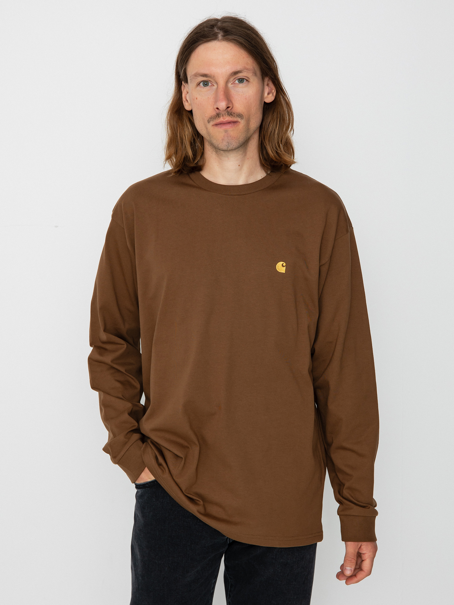 Triko Carhartt WIP Chase (tamarind/gold)