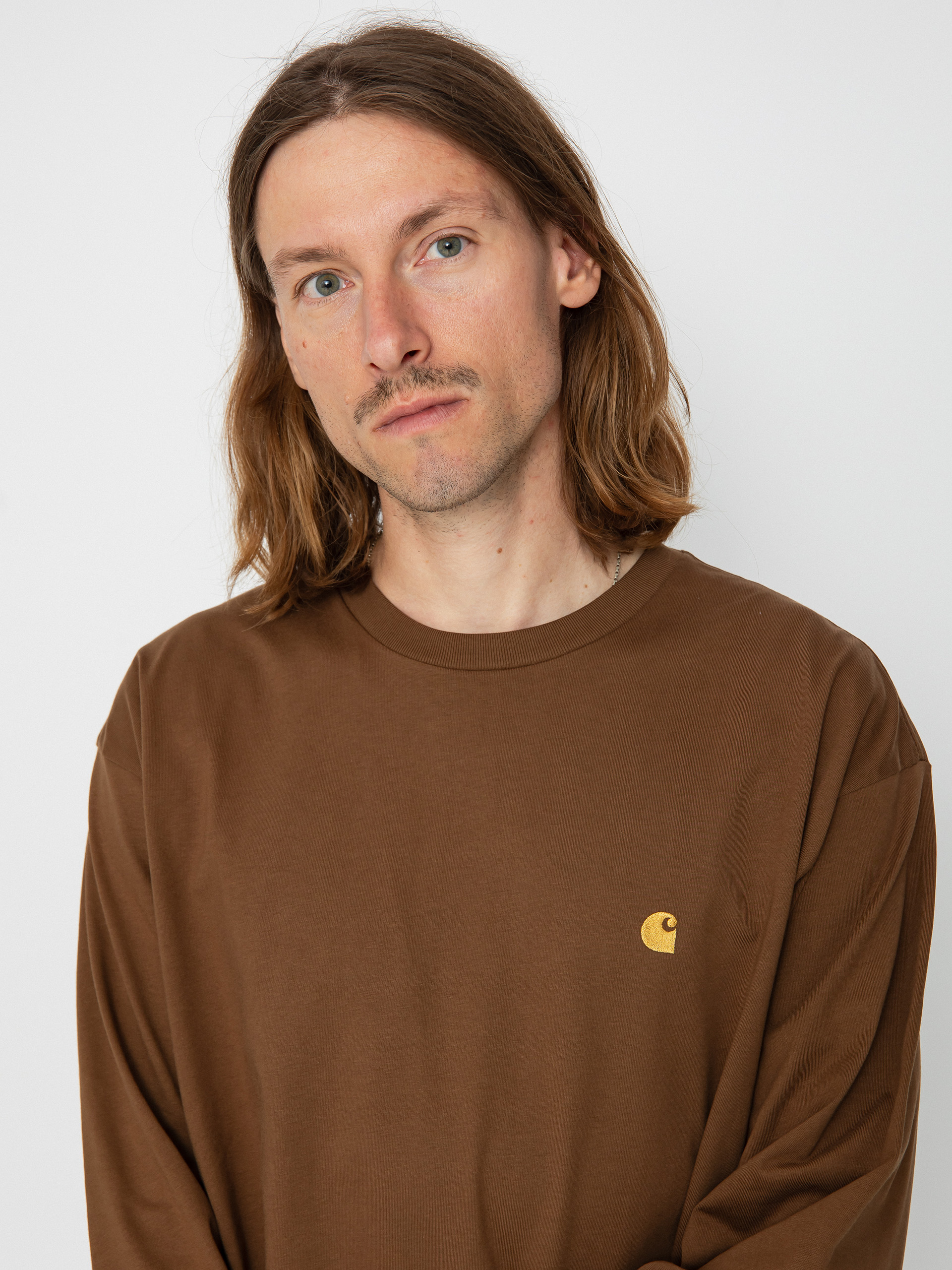 Triko Carhartt WIP Chase (tamarind/gold)