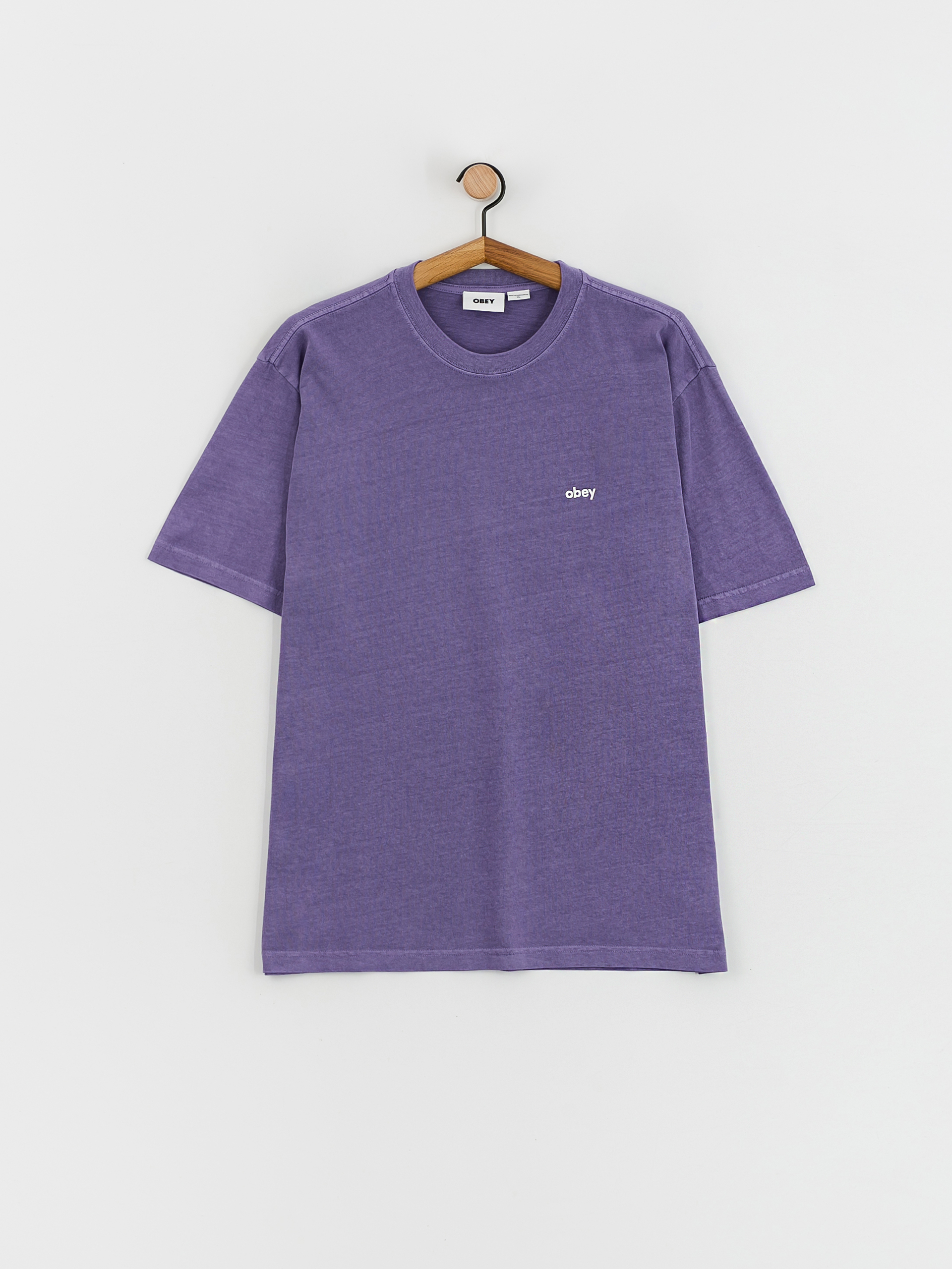 Tričko OBEY Lowercase Pigment (pigment passion flower)