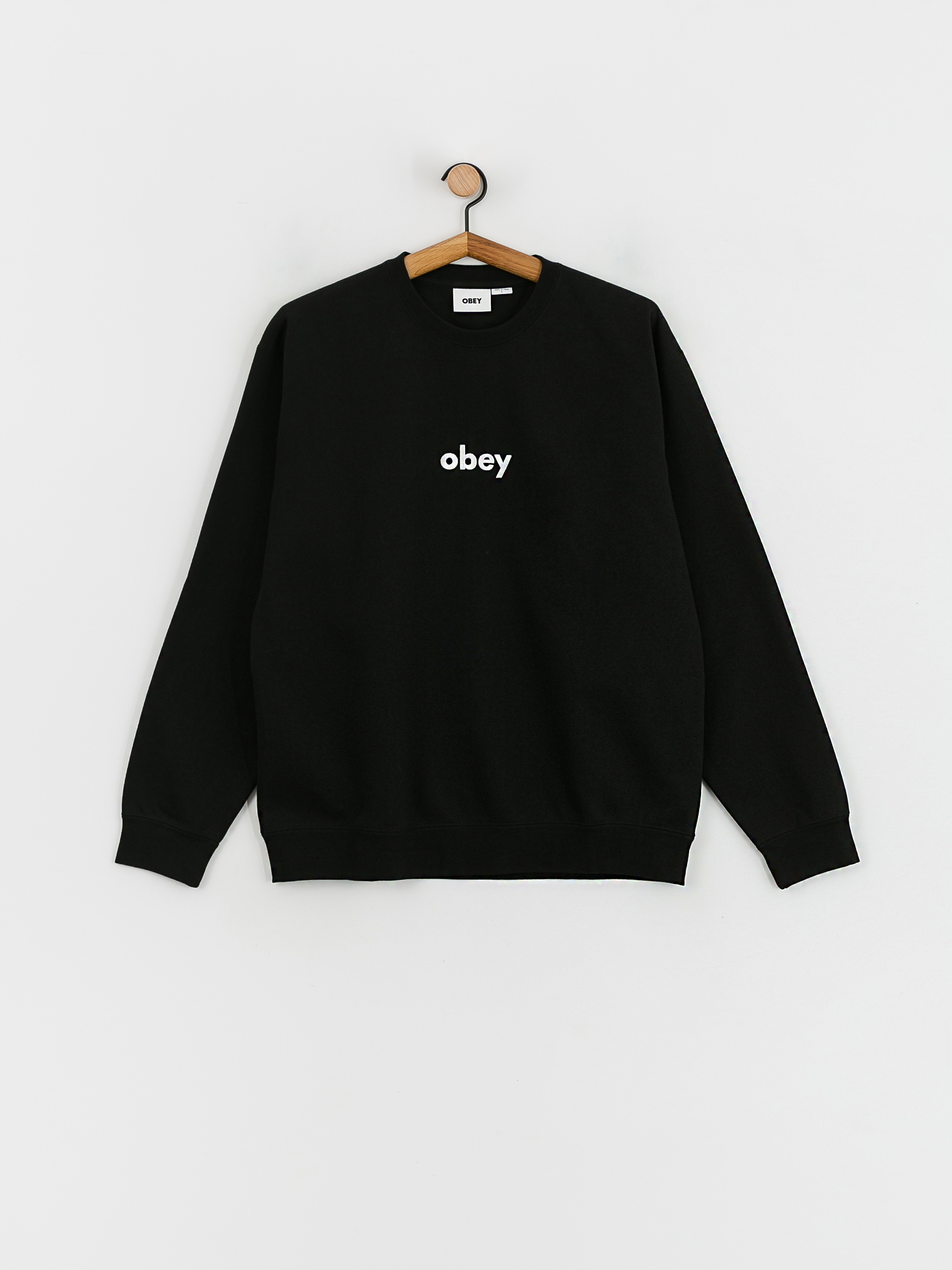 Mikina OBEY Lowercase (black)