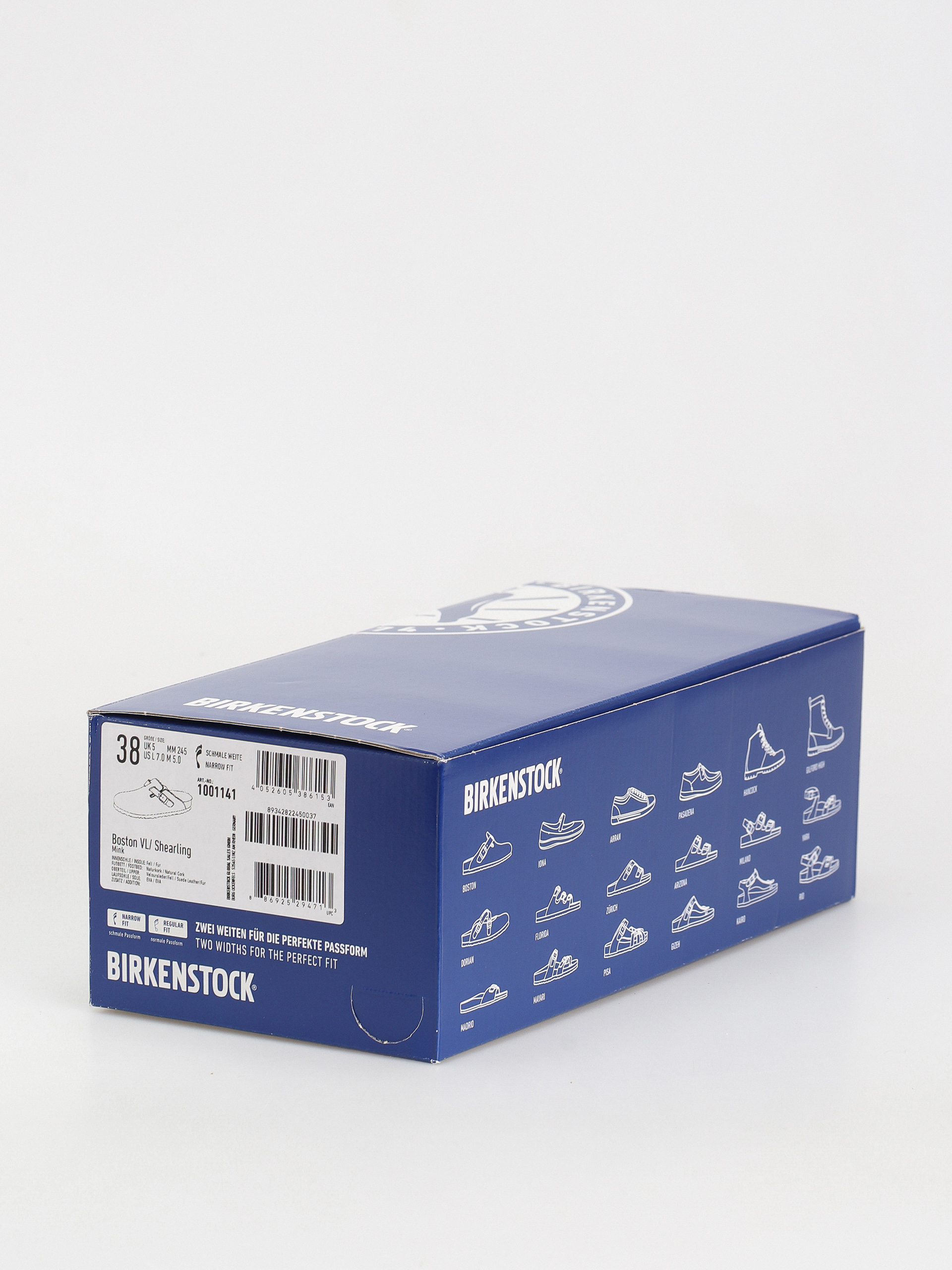 Plážovky Birkenstock Boston Suede Leather Narrow Wmn (mink)